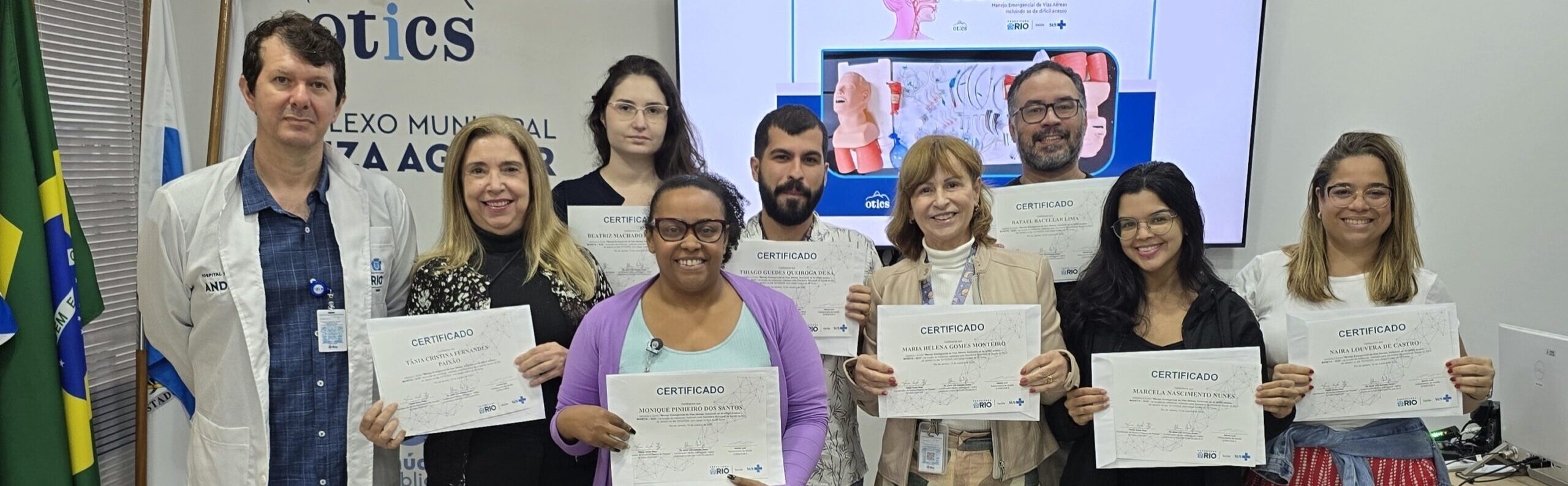 25ª turma do Curso de Manejo de Vias Aéreas, incluindo as de difícil acesso realizada na Estação OTICS-Rio Souza Aguiar