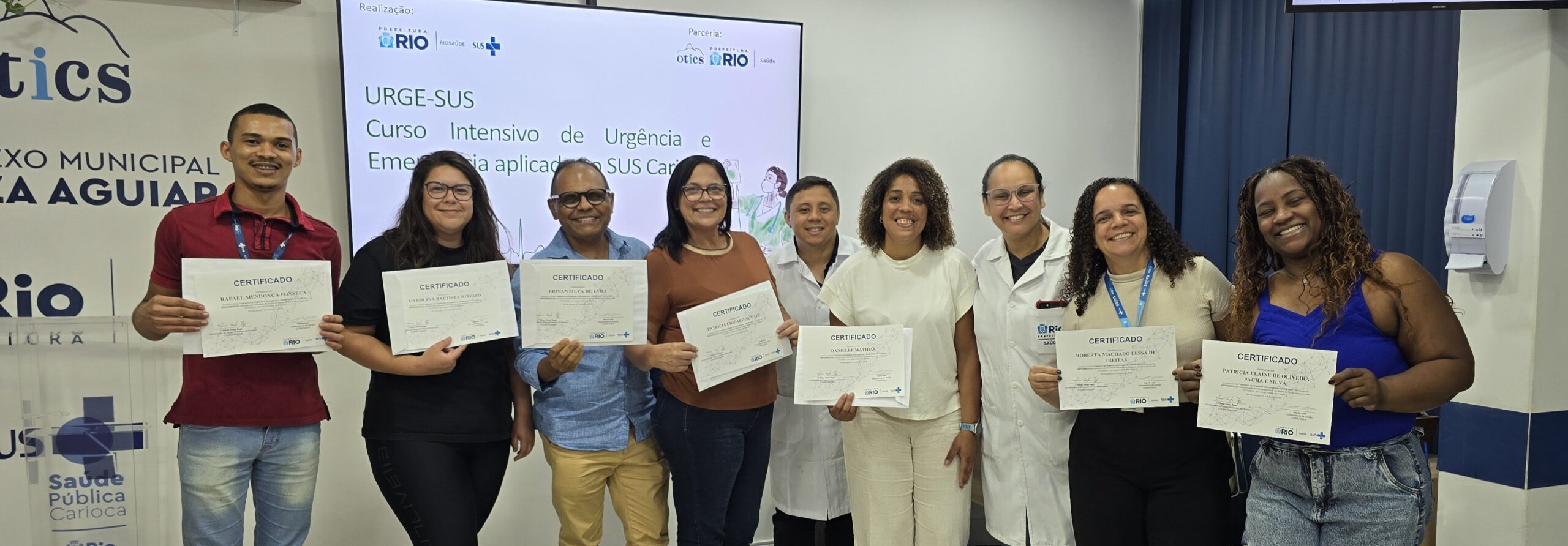 17ª Turma do Curso Intensivo de Urgência e Emergência Aplicado ao SUS Carioca – URGE-SUS no Hospital Souza Aguiar