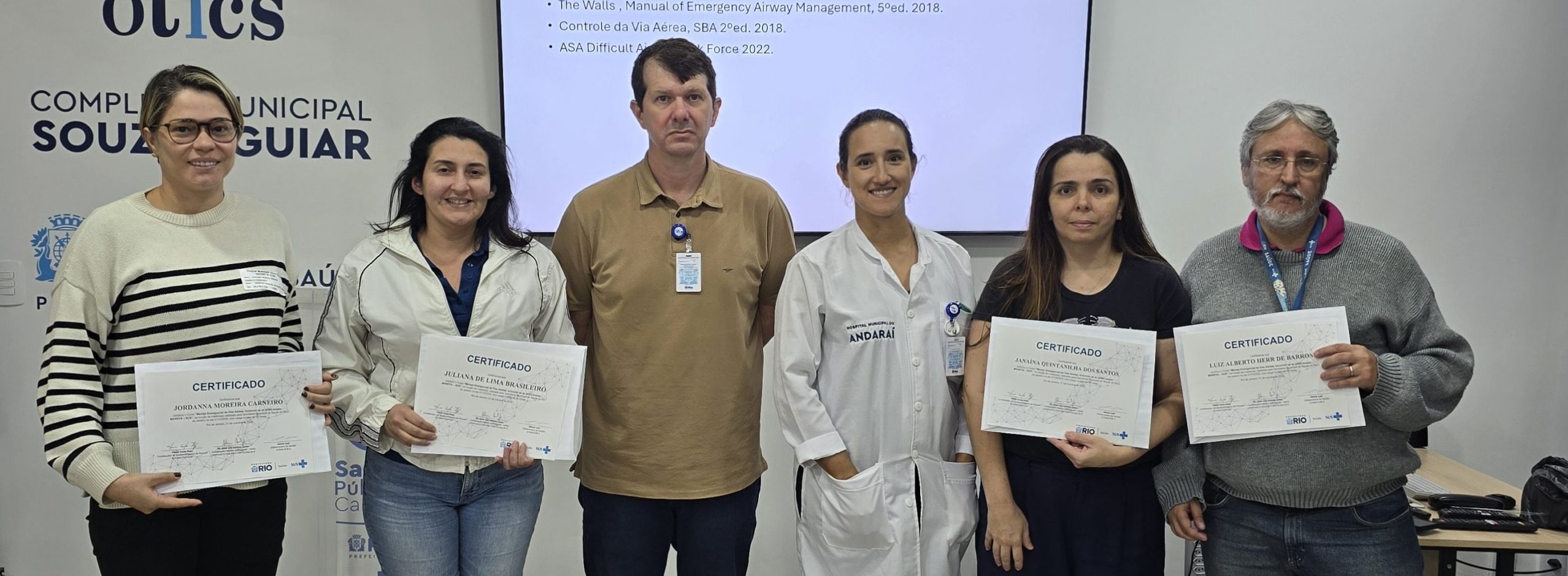 27ª Turma do Curso de Manejo de Vias Aéreas, incluindo as de difícil acesso realizada na Estação OTICS-Rio Souza Aguiar