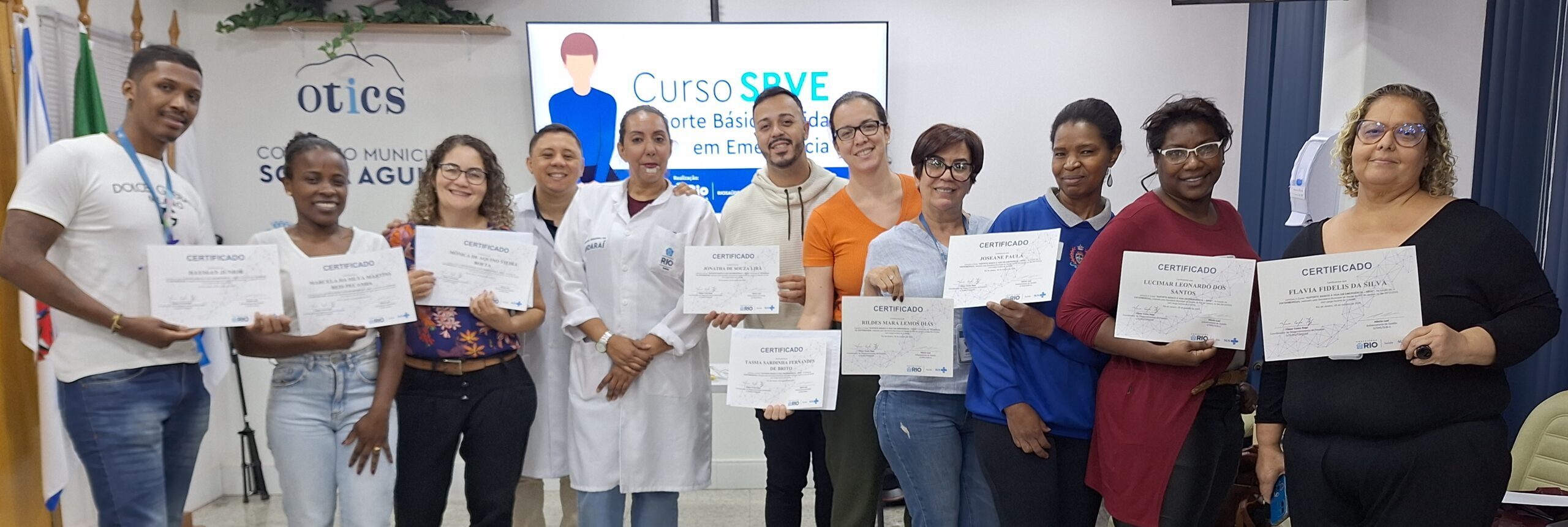 94ª Turma do Curso Suporte Básico À Vida Em Emergência no Hospital Souza Aguiar