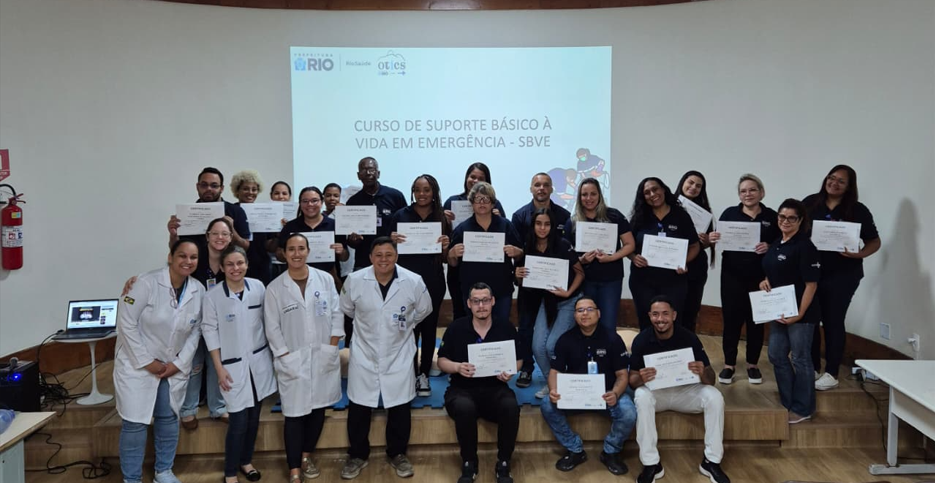 21ª turma do Curso de Orientações Básicas para Recepcionistas (OBAR) no Hospital Municipal Rocha Faria