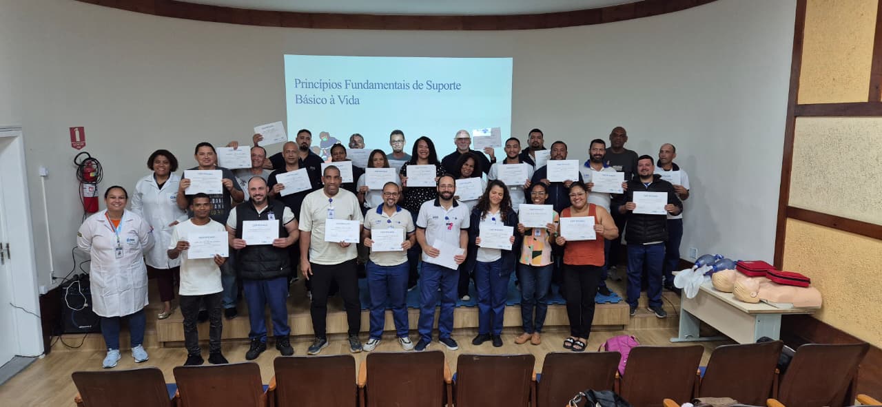18ª turma do Curso de Orientações Básicas para Agentes de Portaria Acolhedor no Hospital Rocha Faria