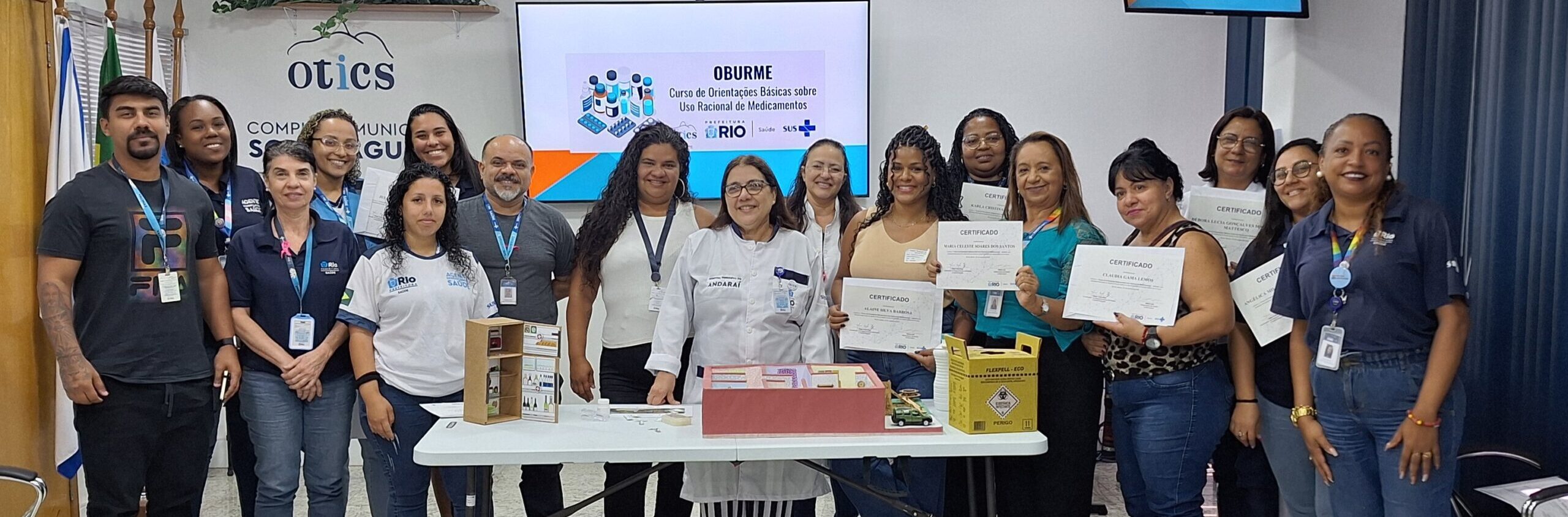 7ª turma sobre Orientações Básicas do Uso Racional de Medicamentos (OBURME) no OTICS Souza Aguiar