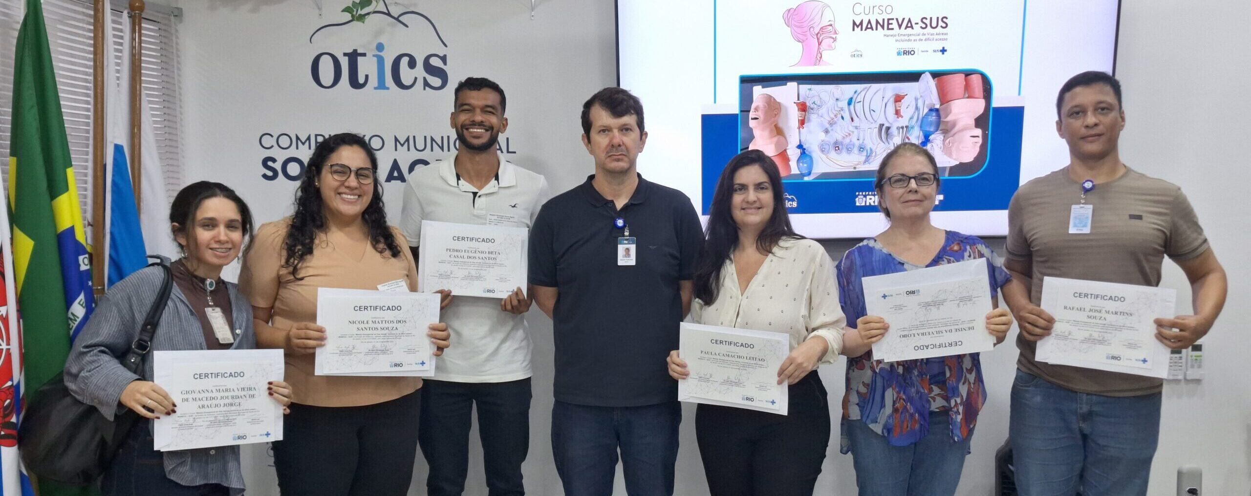 29ª turma do Curso de Manejo de Vias Aéreas, incluindo as de difícil acesso realizada na Estação OTICS-Rio Souza Aguiar