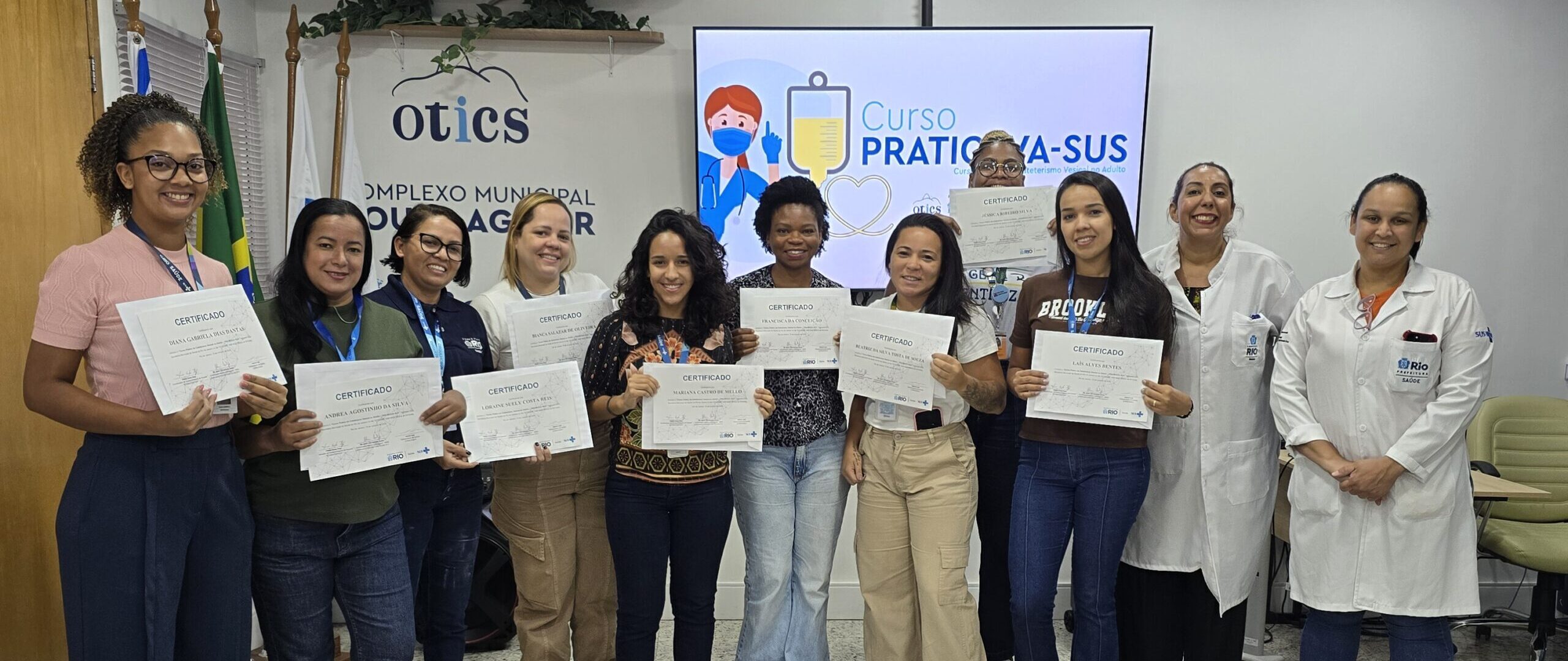 13ª Turma do Curso Prático de Cateterismo Vesical no Adulto (PRATICAVA-SUS) no Hospital Souza Aguiar