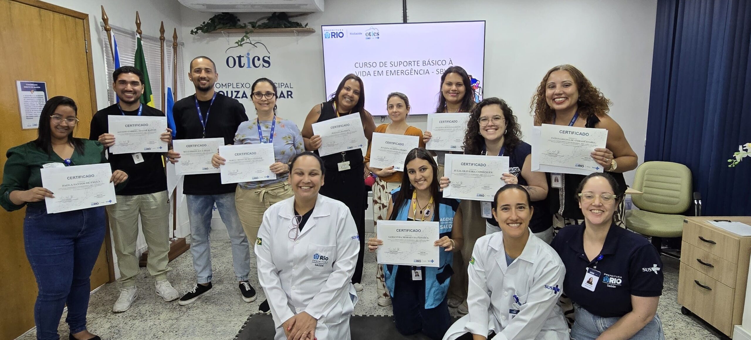 115ª turma do Curso de Suporte Básico à Vida em Emergência (SBVE) no Hospital Municipal Souza Aguiar