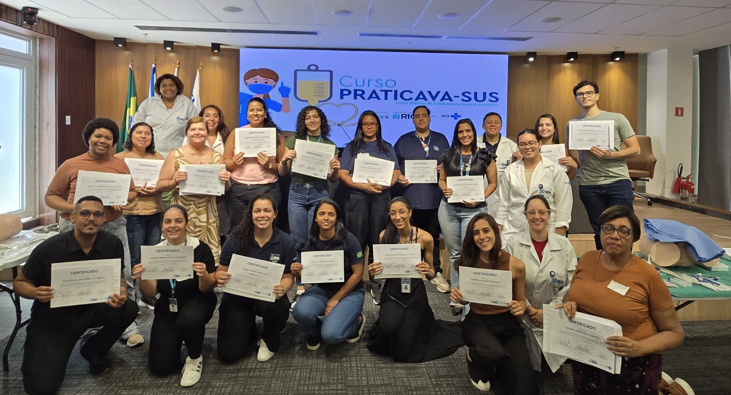 20ª Turma do Curso Prático de Cateterismo Vesical no Adulto (PRATICAVA-SUS) no Hospital Souza Aguiar