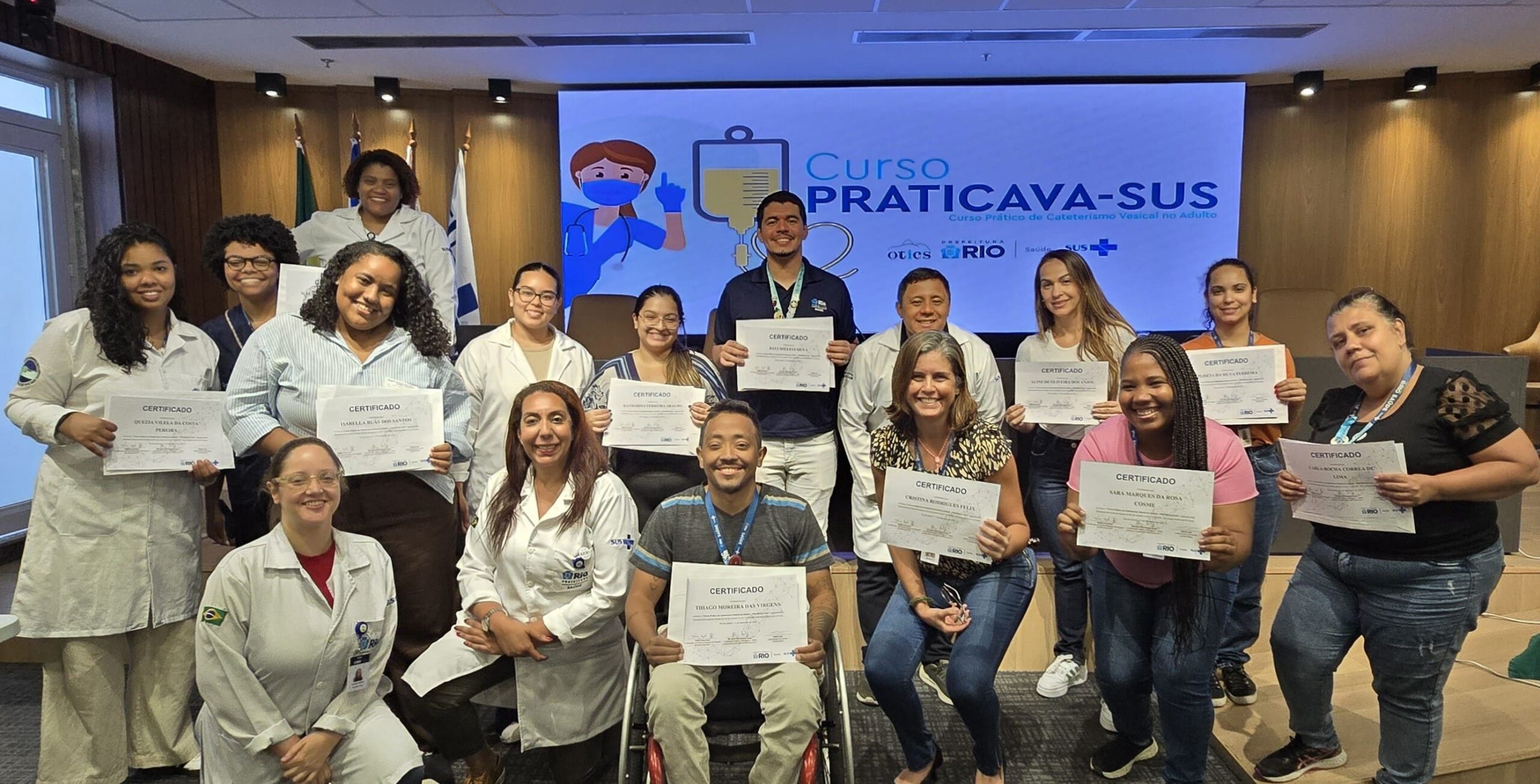 21ª Turma do Curso Prático de Cateterismo Vesical no Adulto (PRATICAVA-SUS) no Hospital Souza Aguiar