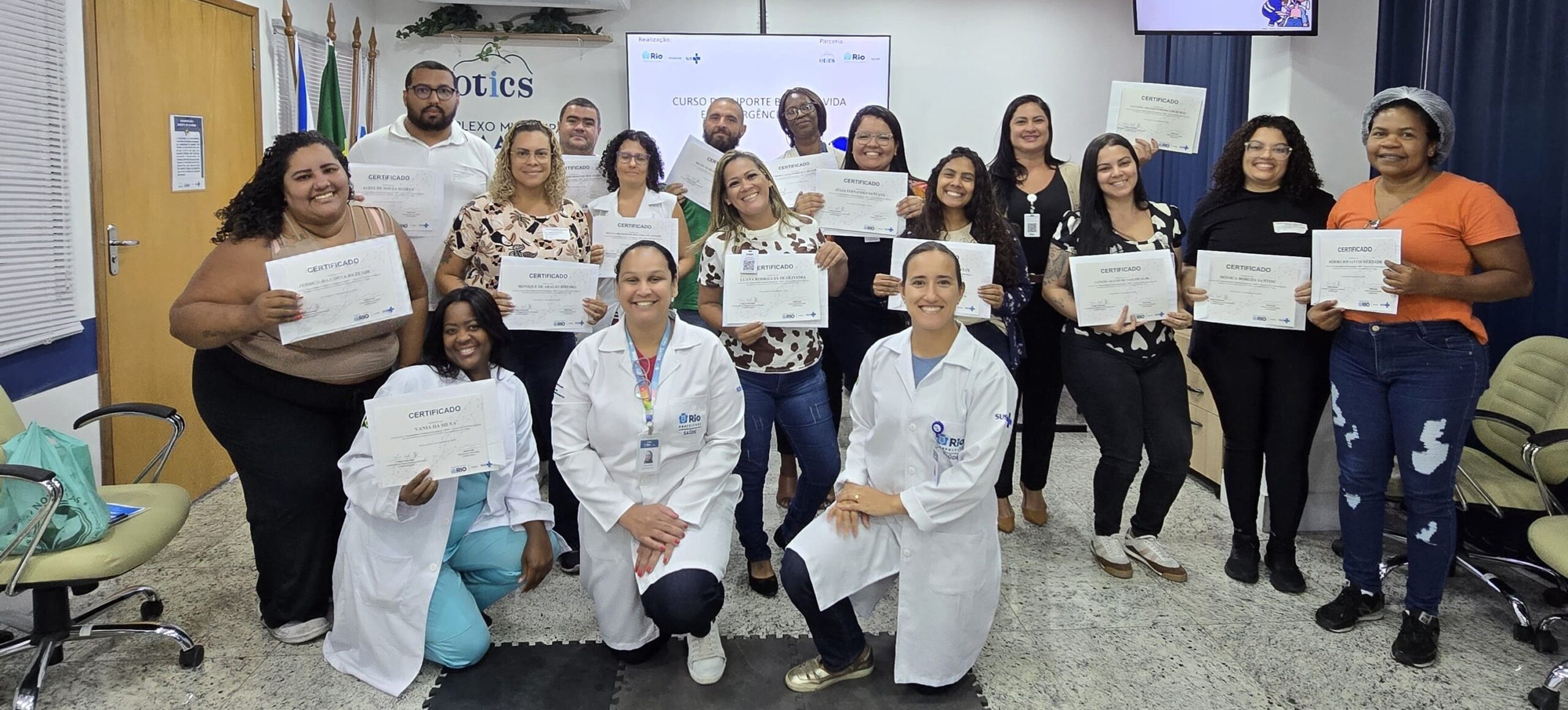 120ª turma do Curso de Suporte Básico à Vida em Emergência (SBVE) no Hospital Municipal Souza Aguiar
