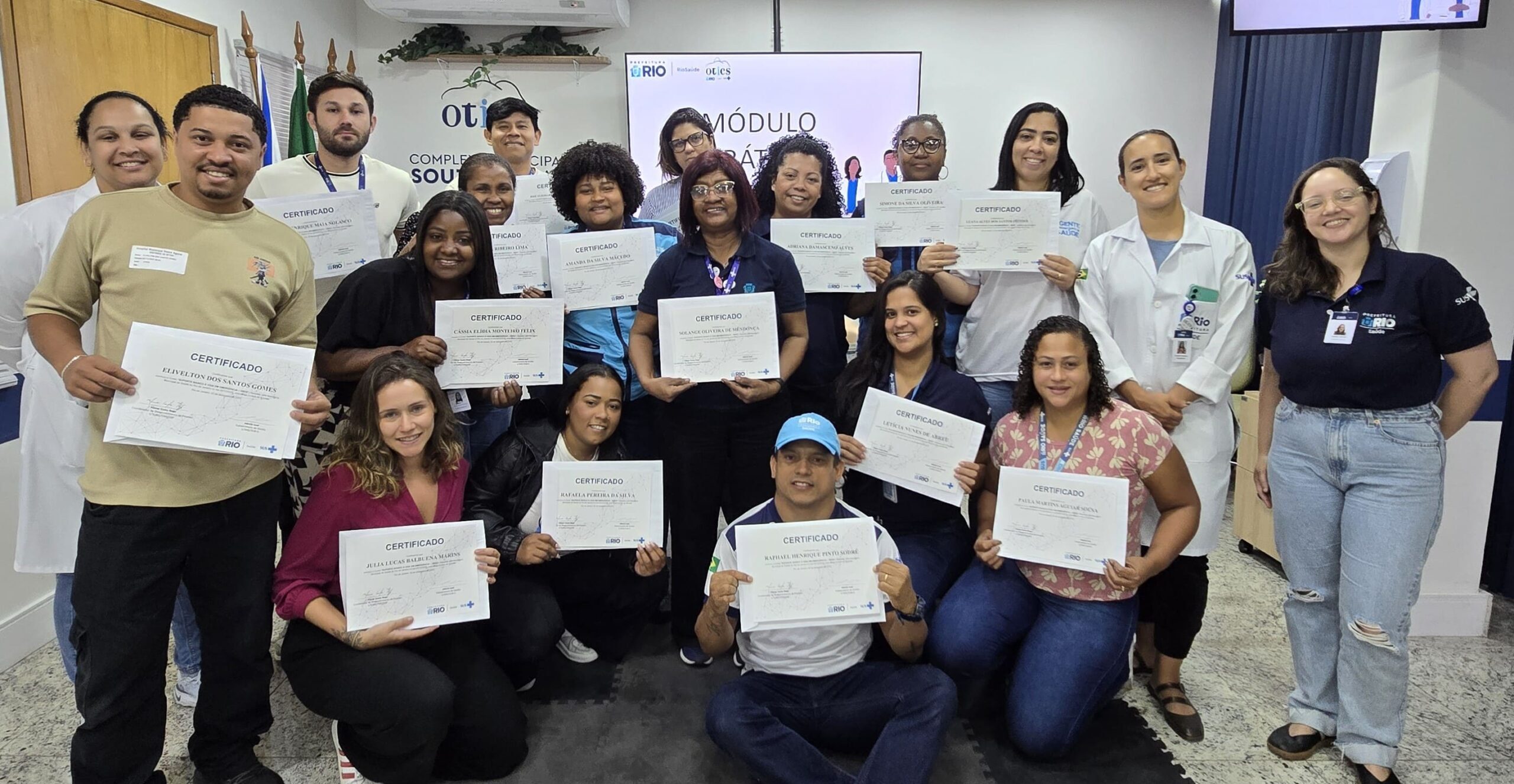 114ª turma do Curso de Suporte Básico à Vida em Emergência (SBVE) no Hospital Municipal Souza Aguiar