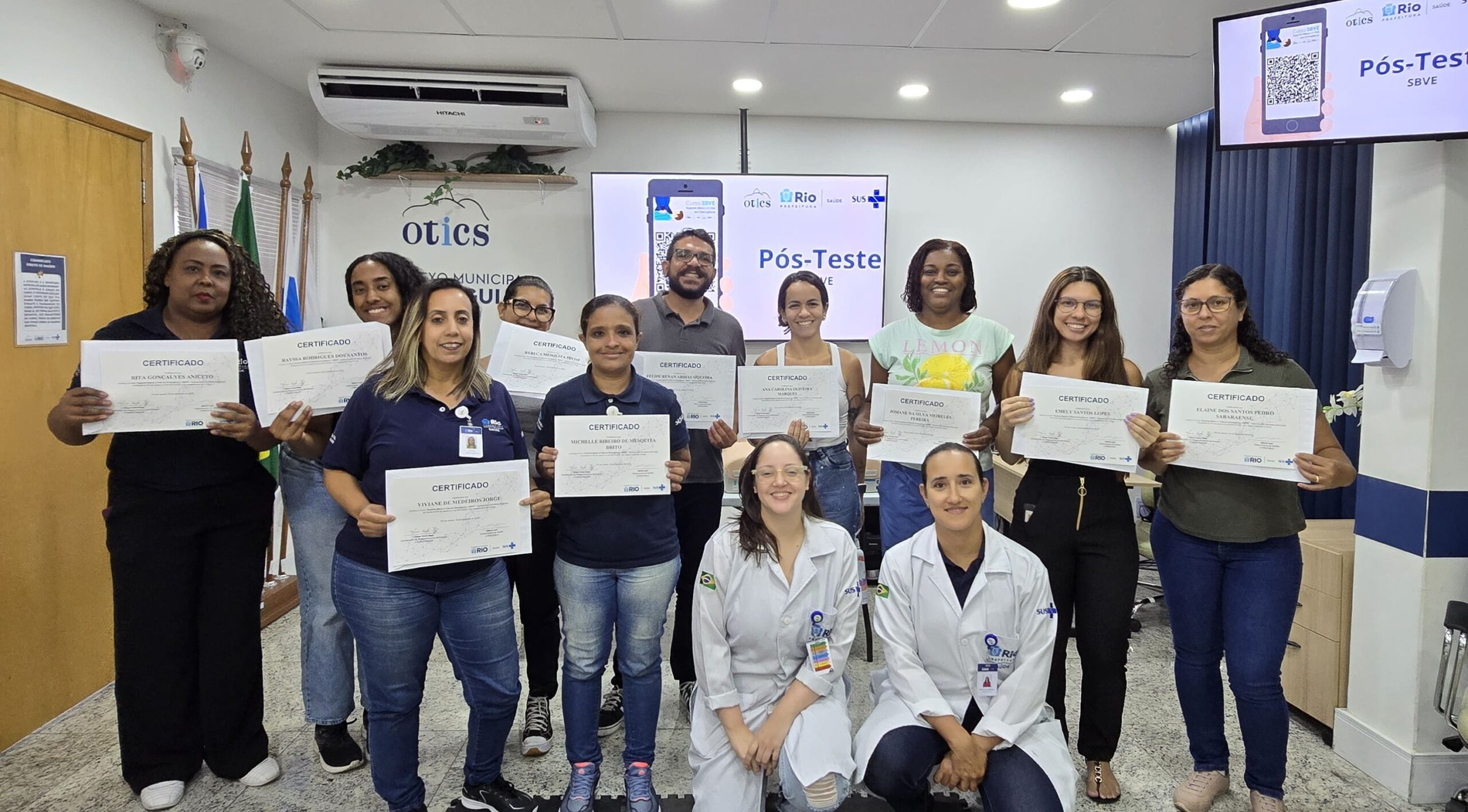 119ª turma do Curso de Suporte Básico à Vida em Emergência (SBVE) no Hospital Municipal Souza Aguiar