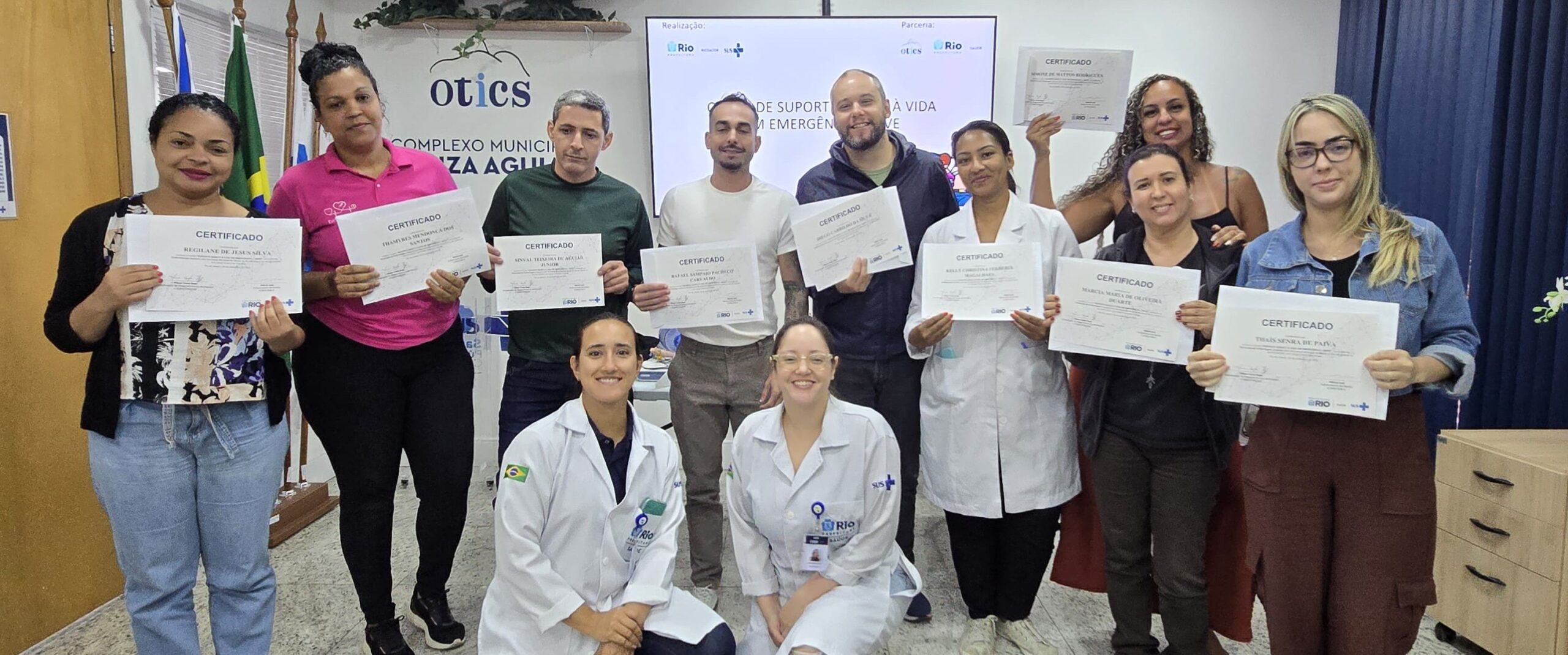 118ª turma do Curso de Suporte Básico à Vida em Emergência (SBVE) no Hospital Municipal Souza Aguiar