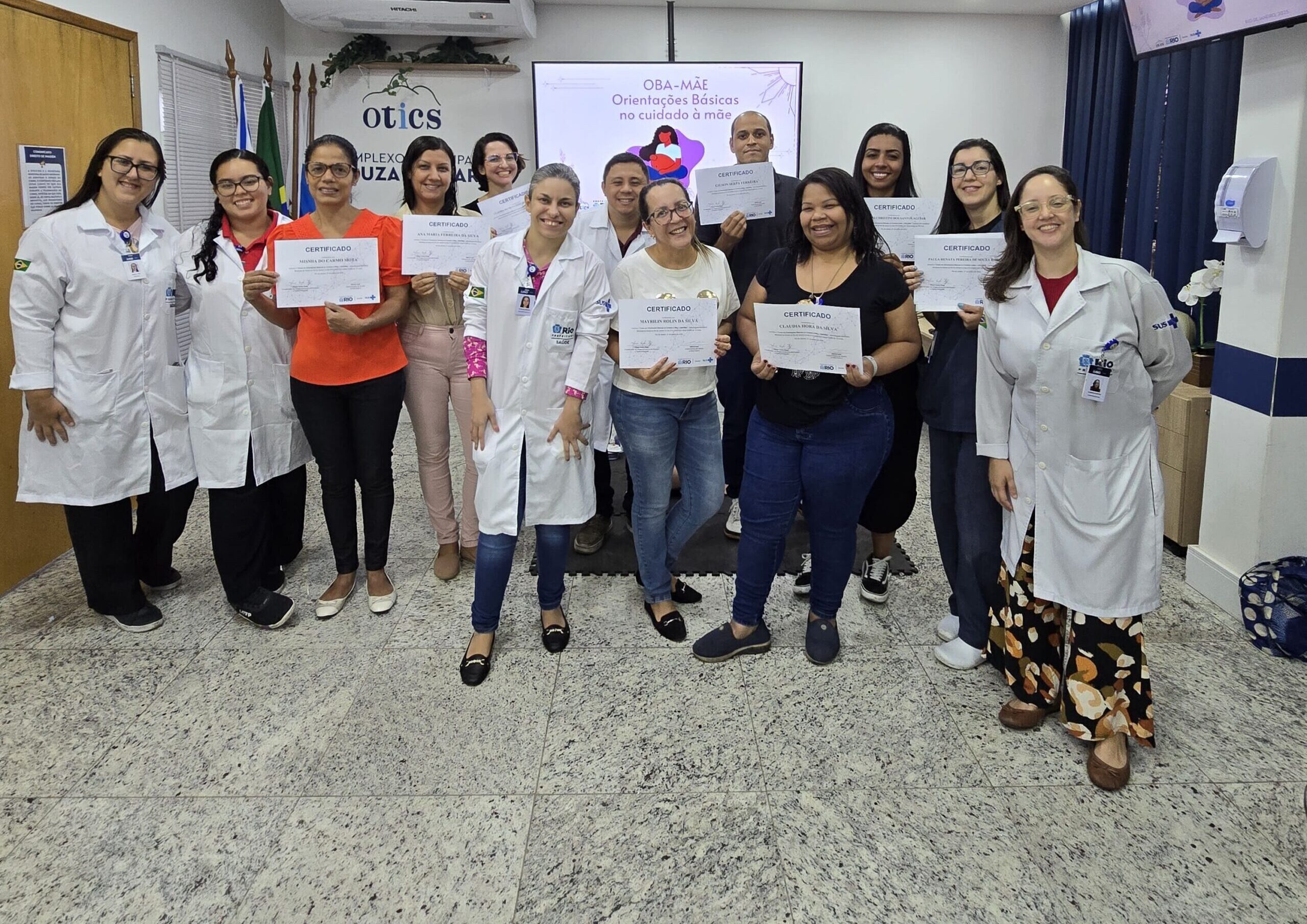3ª Turma do Curso de Orientações Básicas no Cuidado à Mãe (OBA-Mãe) no Hospital Municipal Souza Aguiar