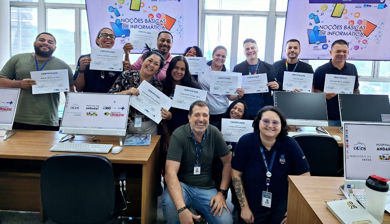 2ª Turma Do Curso de Noções Básicas de Informática no Hospital do Andaraí