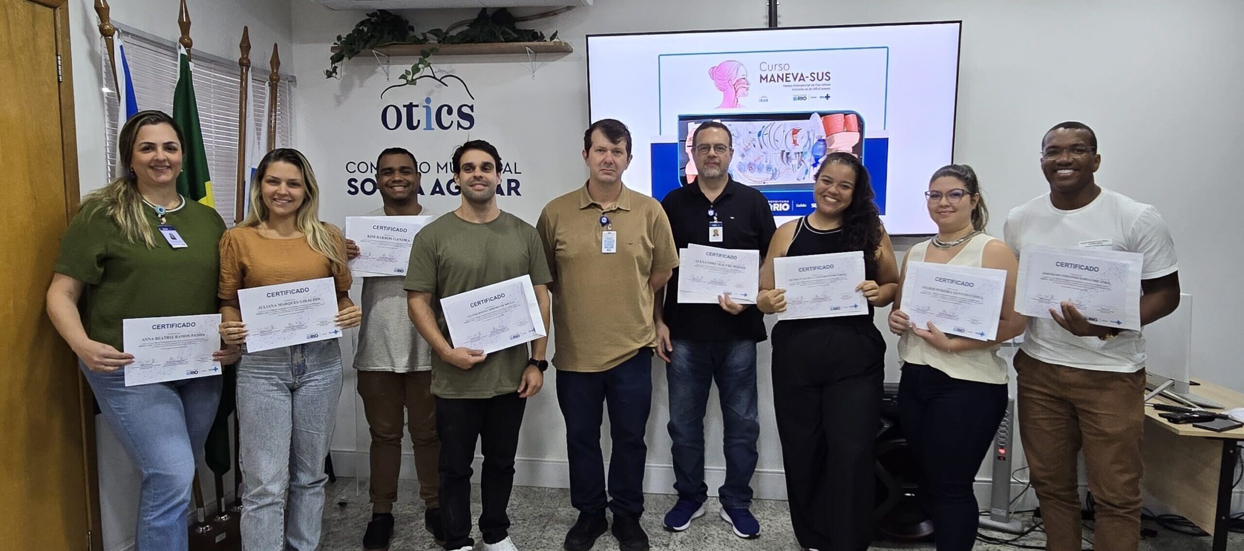 1ª Turma do MANEVA no Hospital Municipal Souza Aguiar