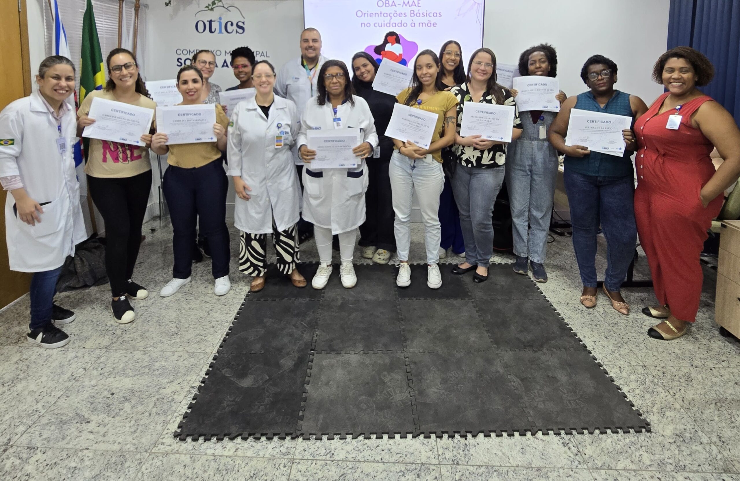 1ª Turma do Curso de Orientações Básicas no Cuidado à Mãe (OBA-Mãe) no Hospital Municipal Souza Aguiar