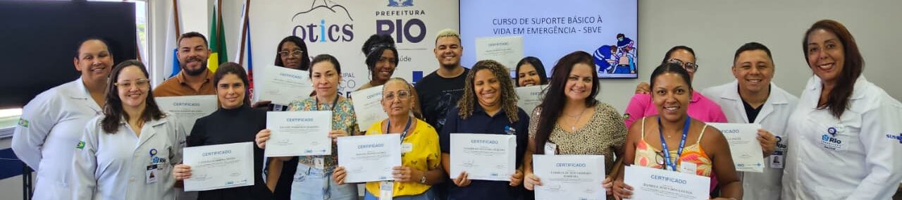 4ª turma do Curso de Suporte Básico à Vida em Emergência (SBVE) na OTICS Lourenço Jorge