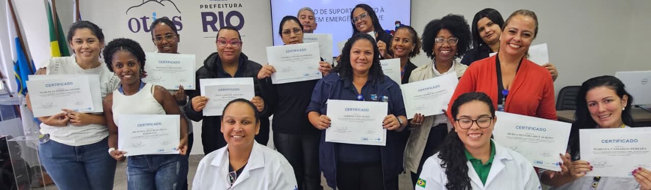 8ª turma do Curso de Suporte Básico à Vida em Emergência (SBVE) na OTICS Lourenço Jorge