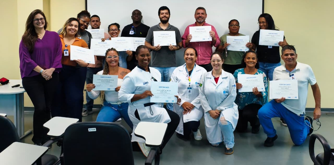 15ª turma do Curso de Suporte Básico à Vida em Emergência (SBVE) na OTICS Evandro Freire.