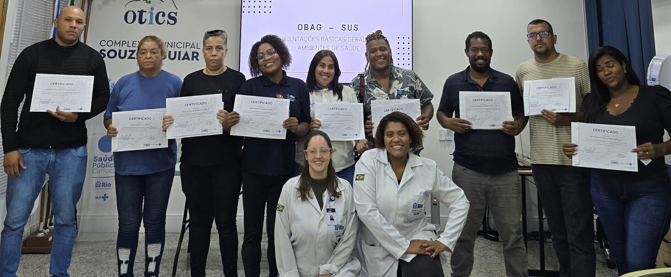 10ª Turma do Curso de Orientações Básicas Gerais em Ambientes de Saúde – OBAG-SUS na OTICS- Souza Aguiar