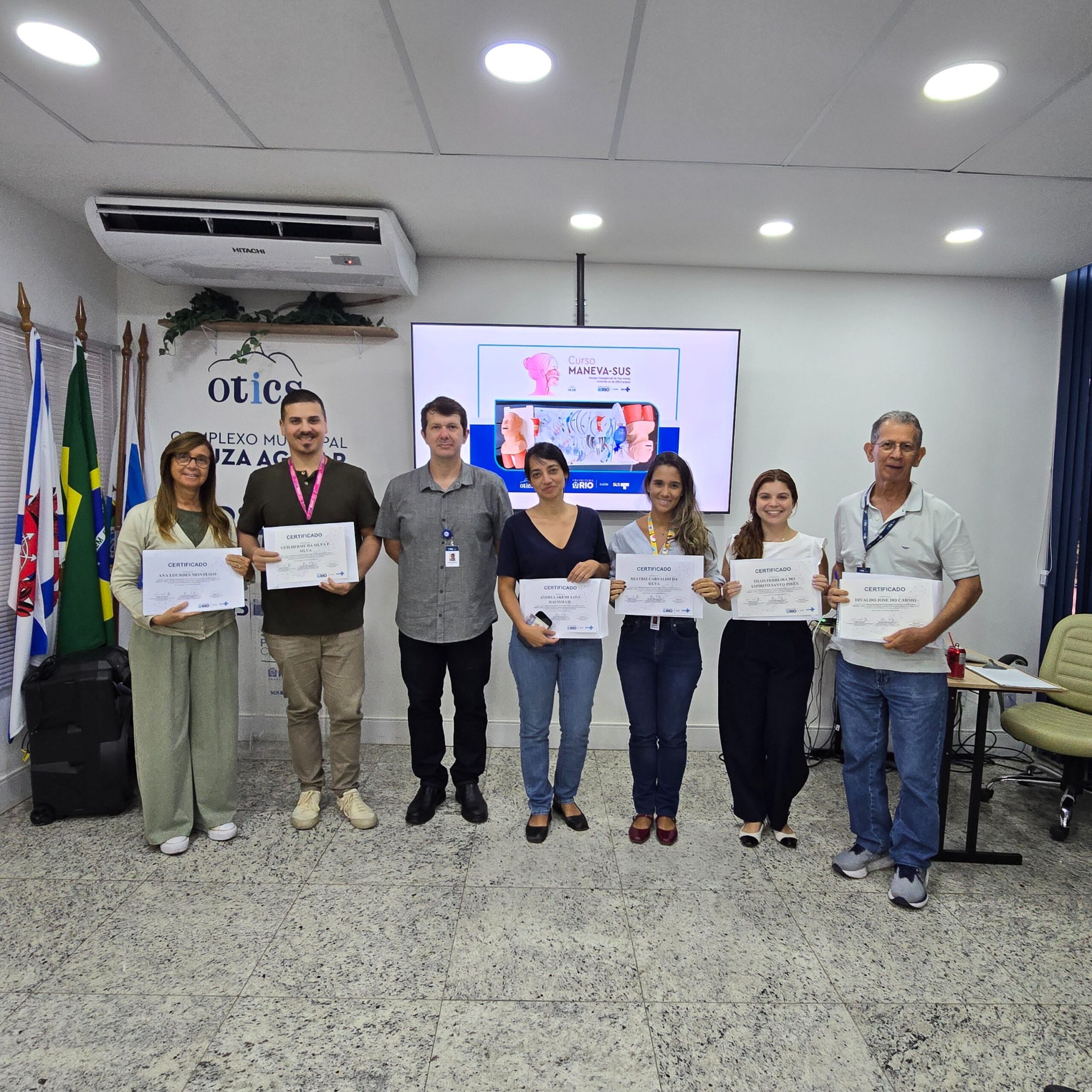4ª Turma do Curso de Manejo de Vias Aéreas, incluindo as de difícil acesso, tem turma INÉDITA realizada na Estação OTICS-Rio Souza Aguiar.