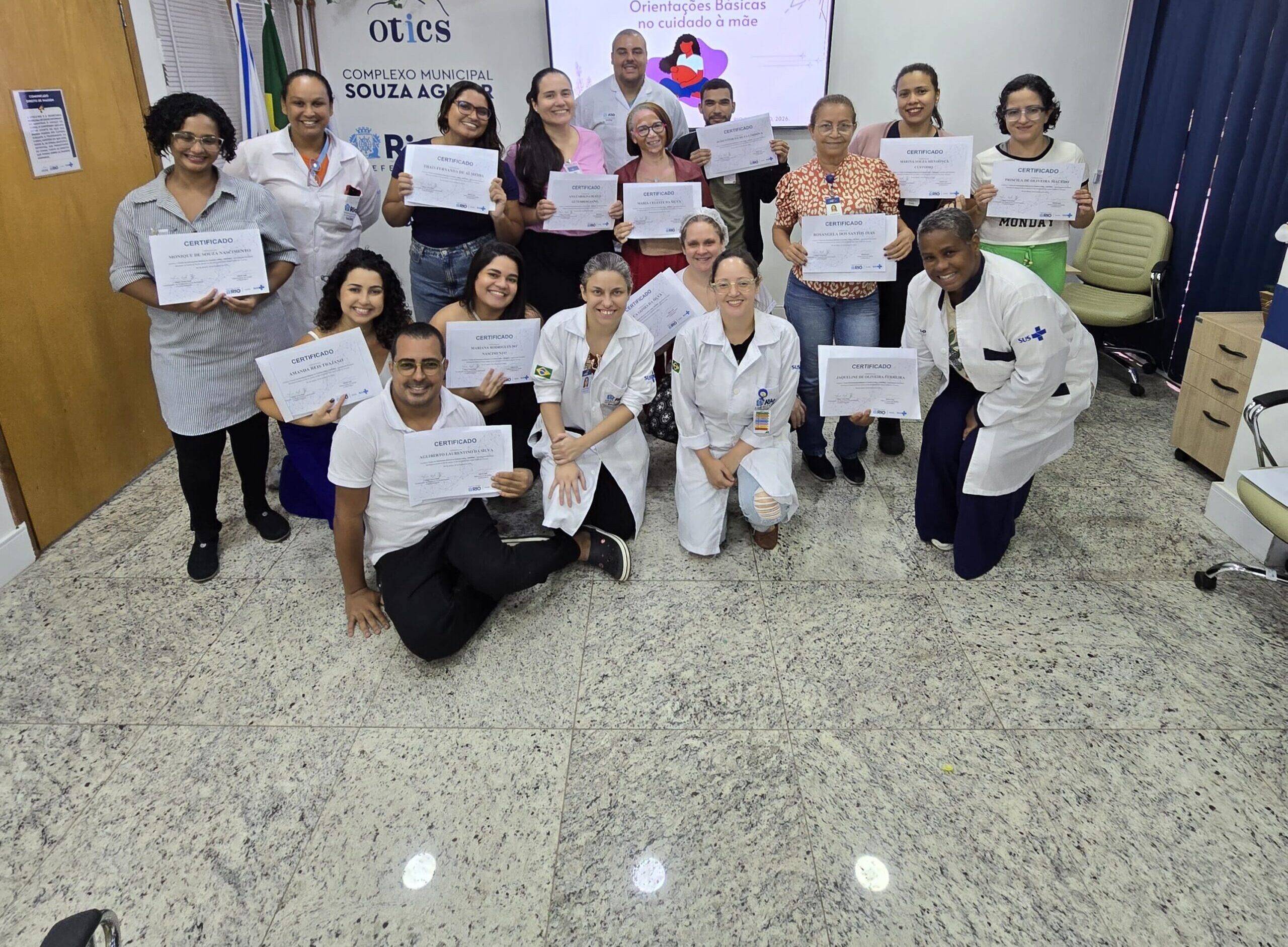 5ª Turma do Curso de Orientações Básicas no Cuidado à Mãe (OBA-Mãe) no Hospital Municipal Souza Aguiar