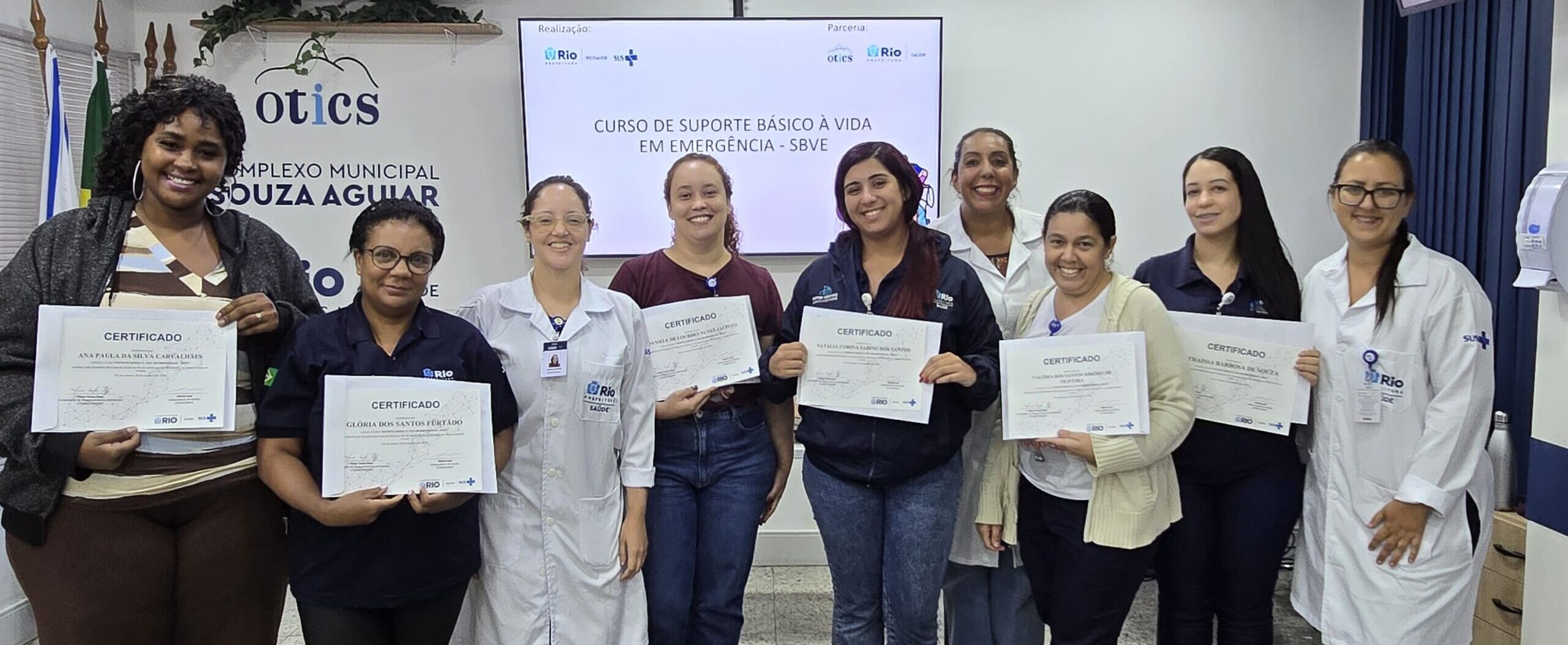 24ª Turma do Curso de Suporte Básico à Vida em Emergência (SBVE) na OTICS SOUZA AGUIAR