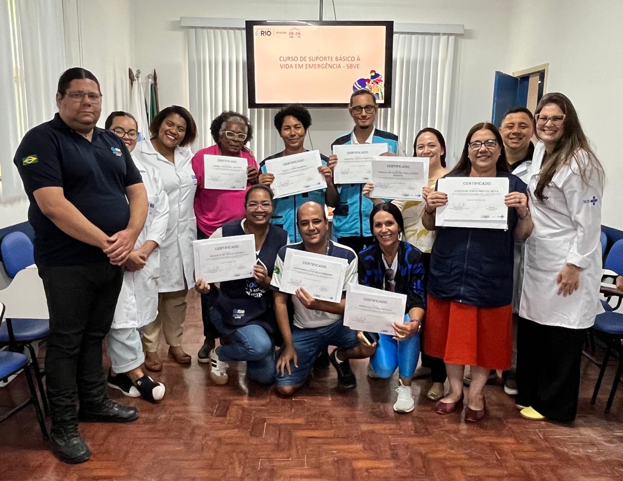 26ª turma do Curso de Suporte Básico à Vida em Emergência (SBVE) na OTICS Paquetá