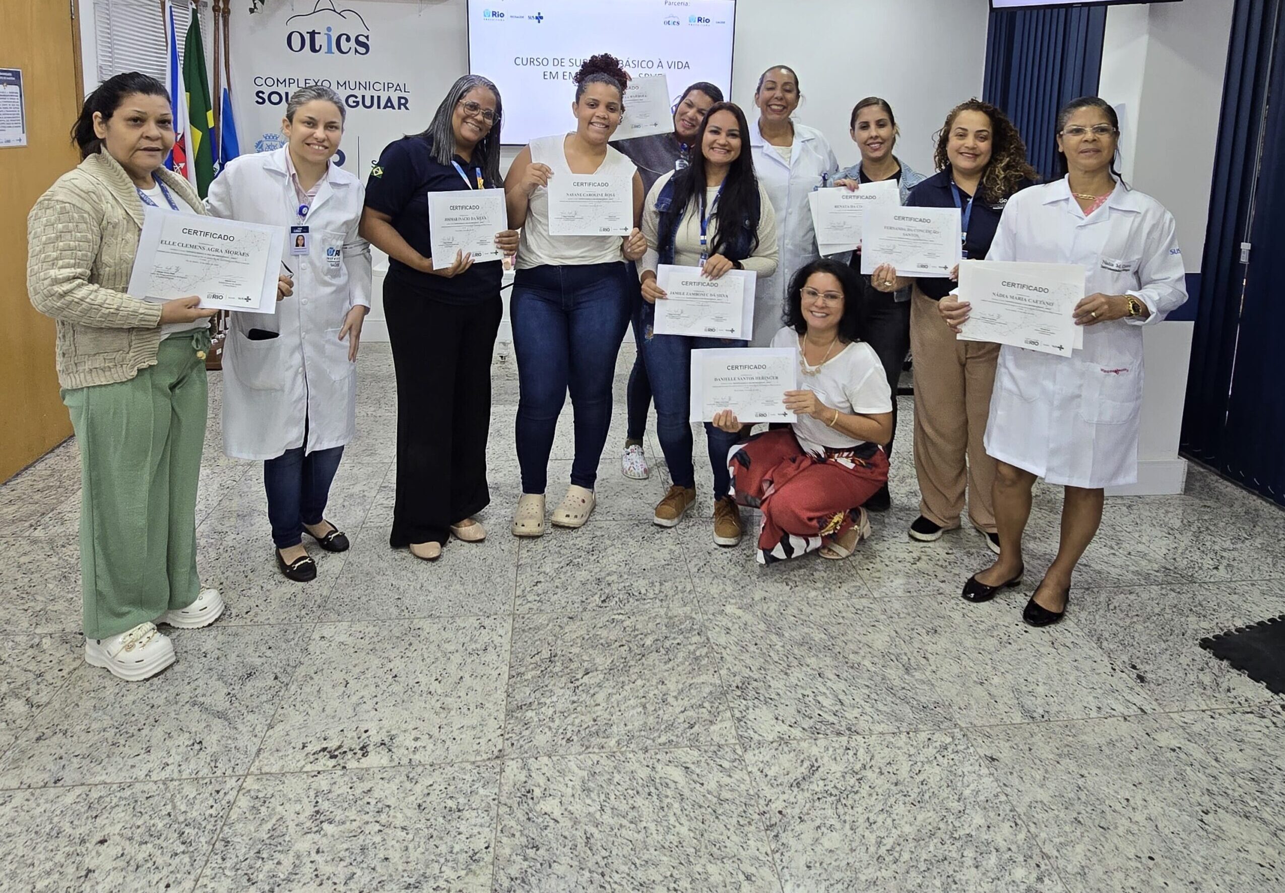 35ª Turma do Curso de Suporte Básico à Vida em Emergência (SBVE) na OTICS SOUZA AGUIAR