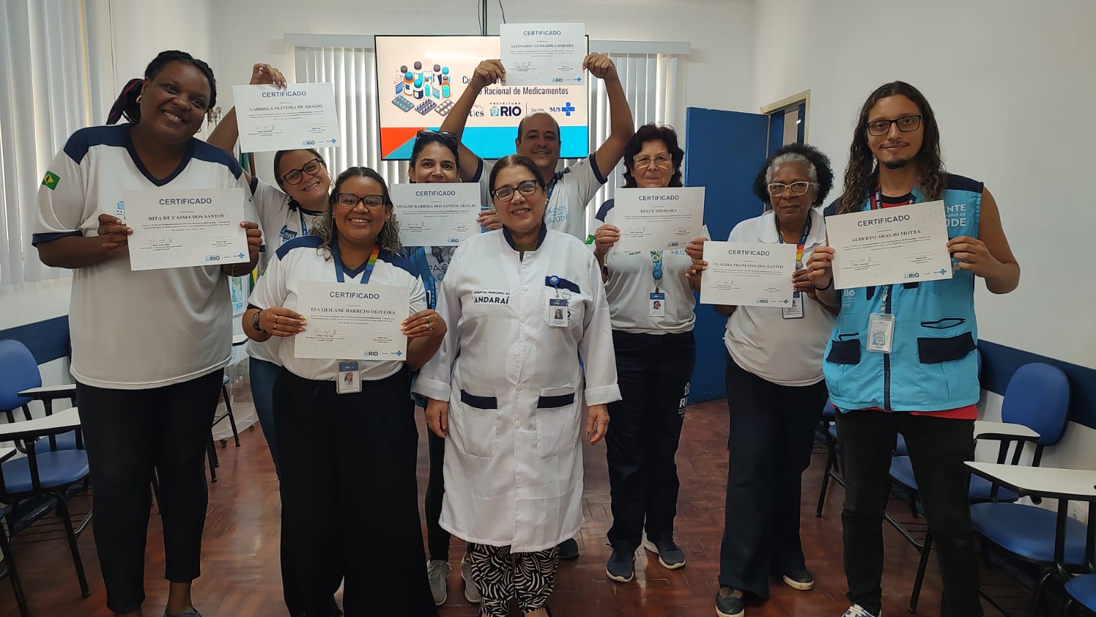 2ª turma sobre Orientações Básicas do Uso Racional de Medicamentos (OBURME) na OTICS Paquetá