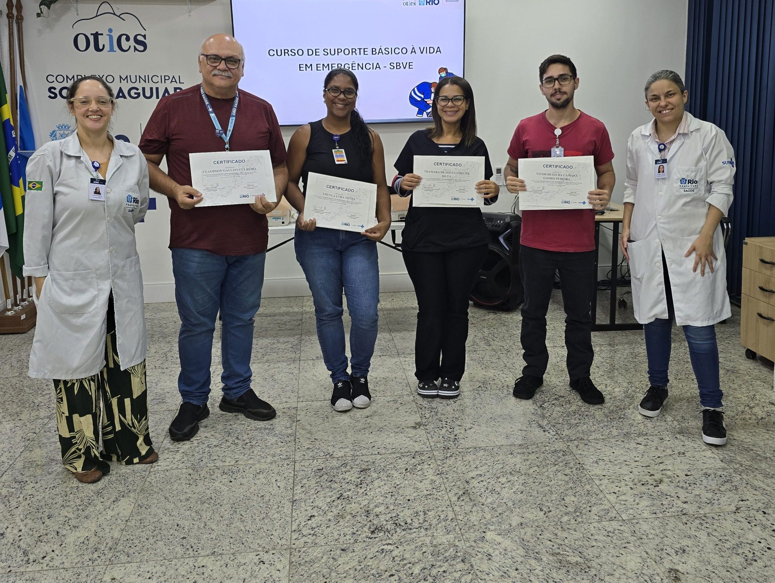 40ª Turma do Curso de Suporte Básico à Vida em Emergência (SBVE) na OTICS SOUZA AGUIAR