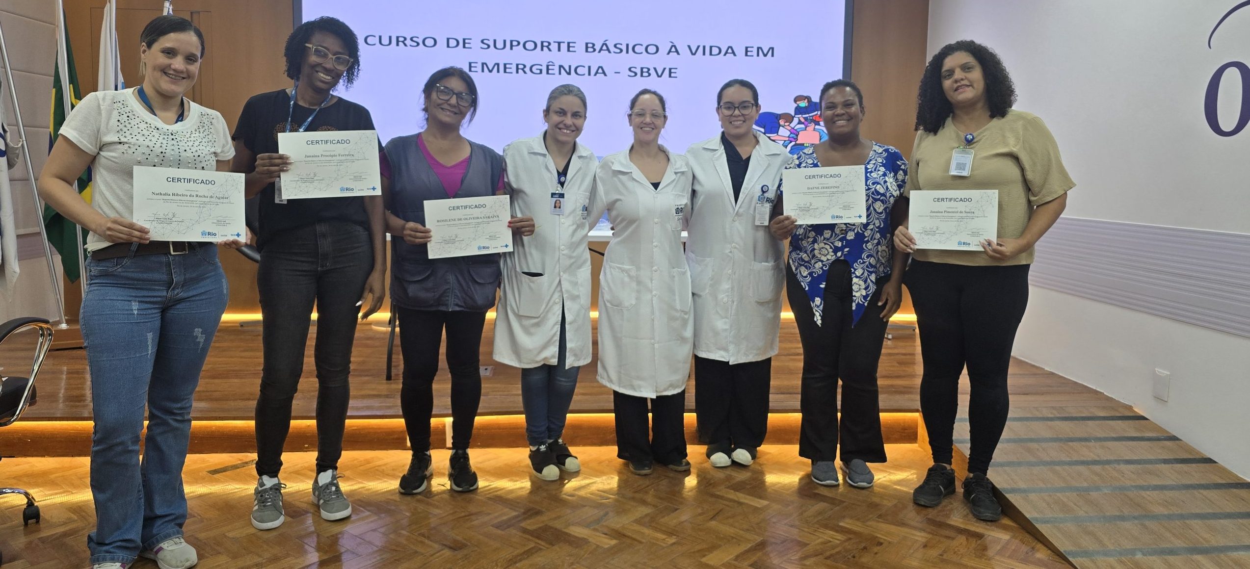 48ª Turma do Curso de Suporte Básico à Vida em Emergências (SBVE) no Hospital do Andaraí