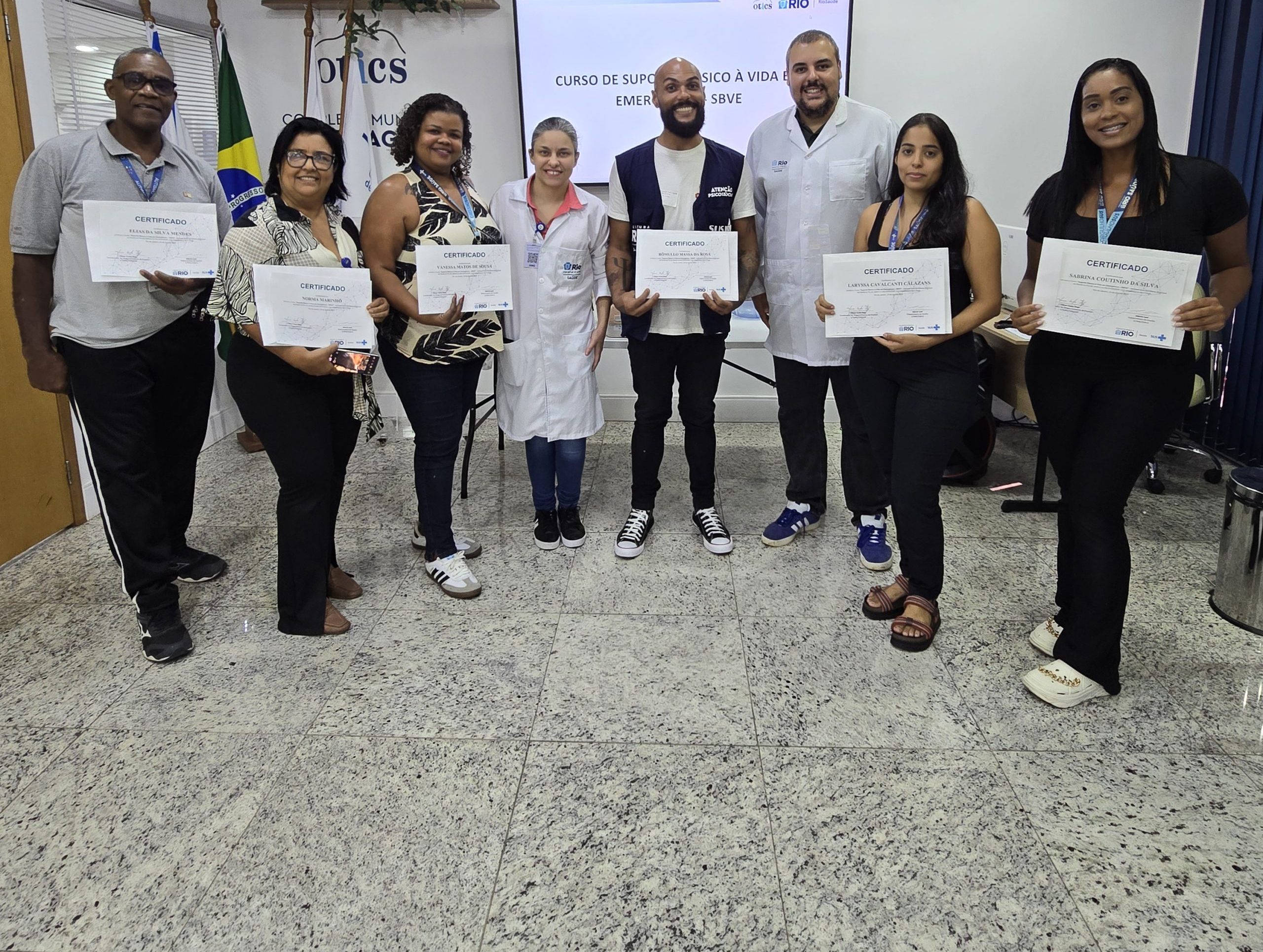 45ª Turma do Curso de Suporte Básico à Vida em Emergência (SBVE) na OTICS Souza Aguiar