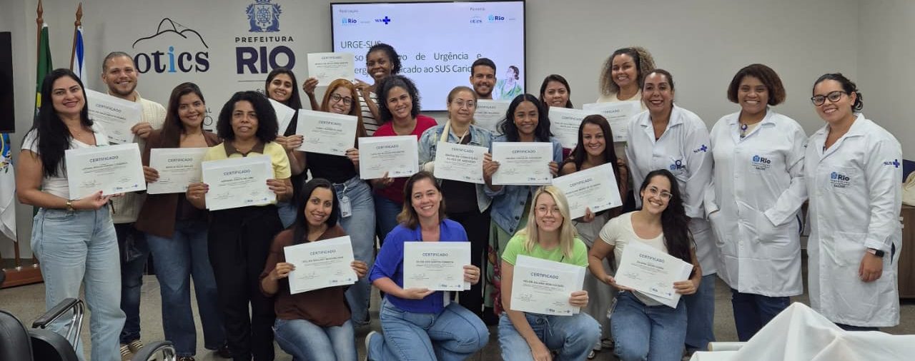8ª Turma do Curso Intensivo de Urgência e Emergência Aplicado ao SUS Carioca – URGE-SUS na OTICS Lourenço Jorge.