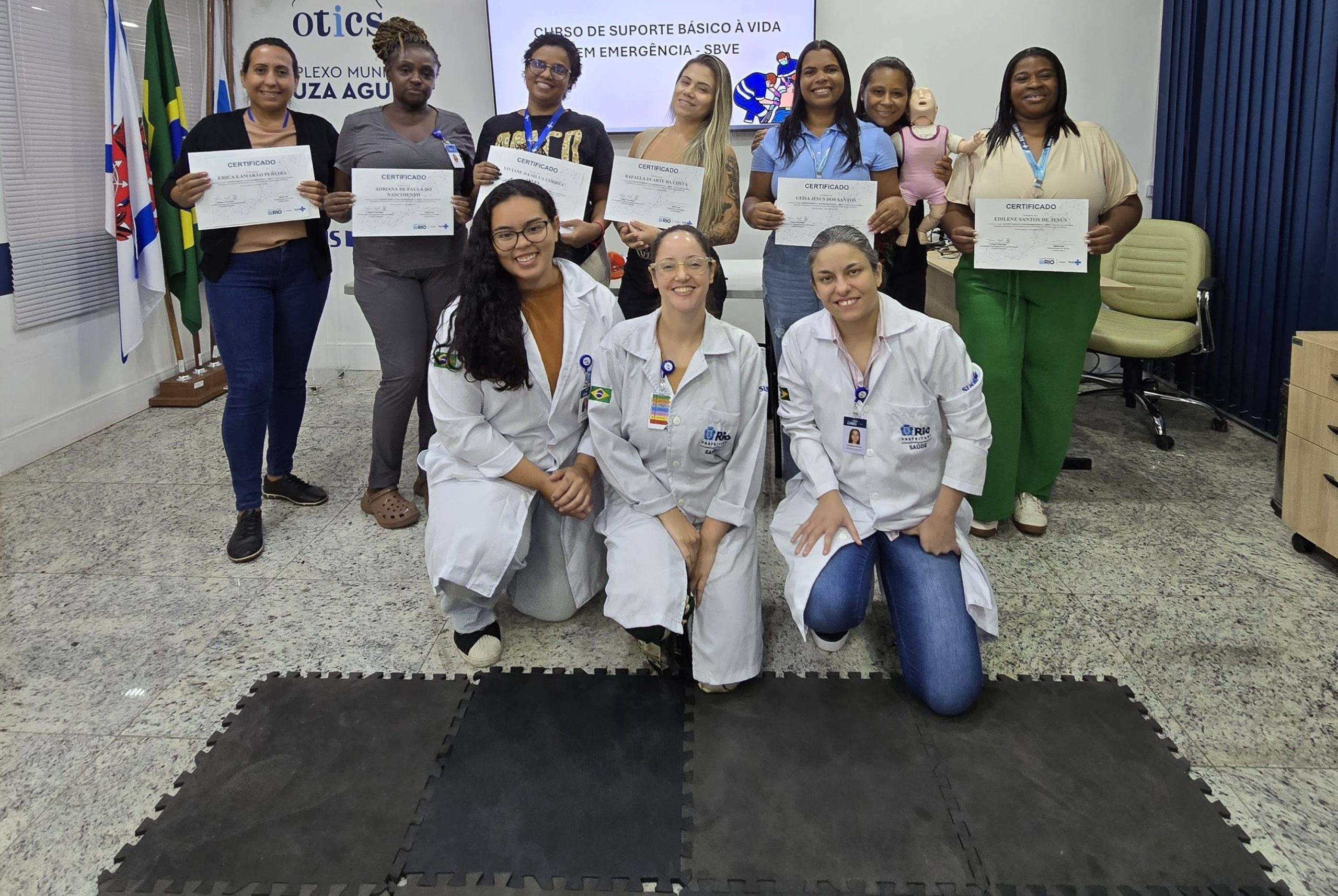 39ª Turma do Curso de Suporte Básico à Vida em Emergência (SBVE) na OTICS SOUZA AGUIAR