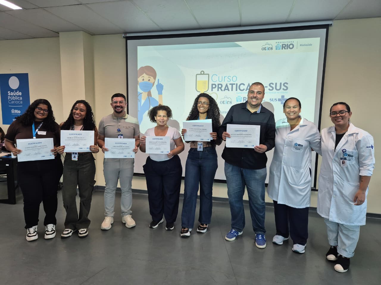 6ª Turma do Curso Prático de Cateterismo Vesical no Adulto (PRATICAVA-SUS) no Hospital Municipal Evandro Freire