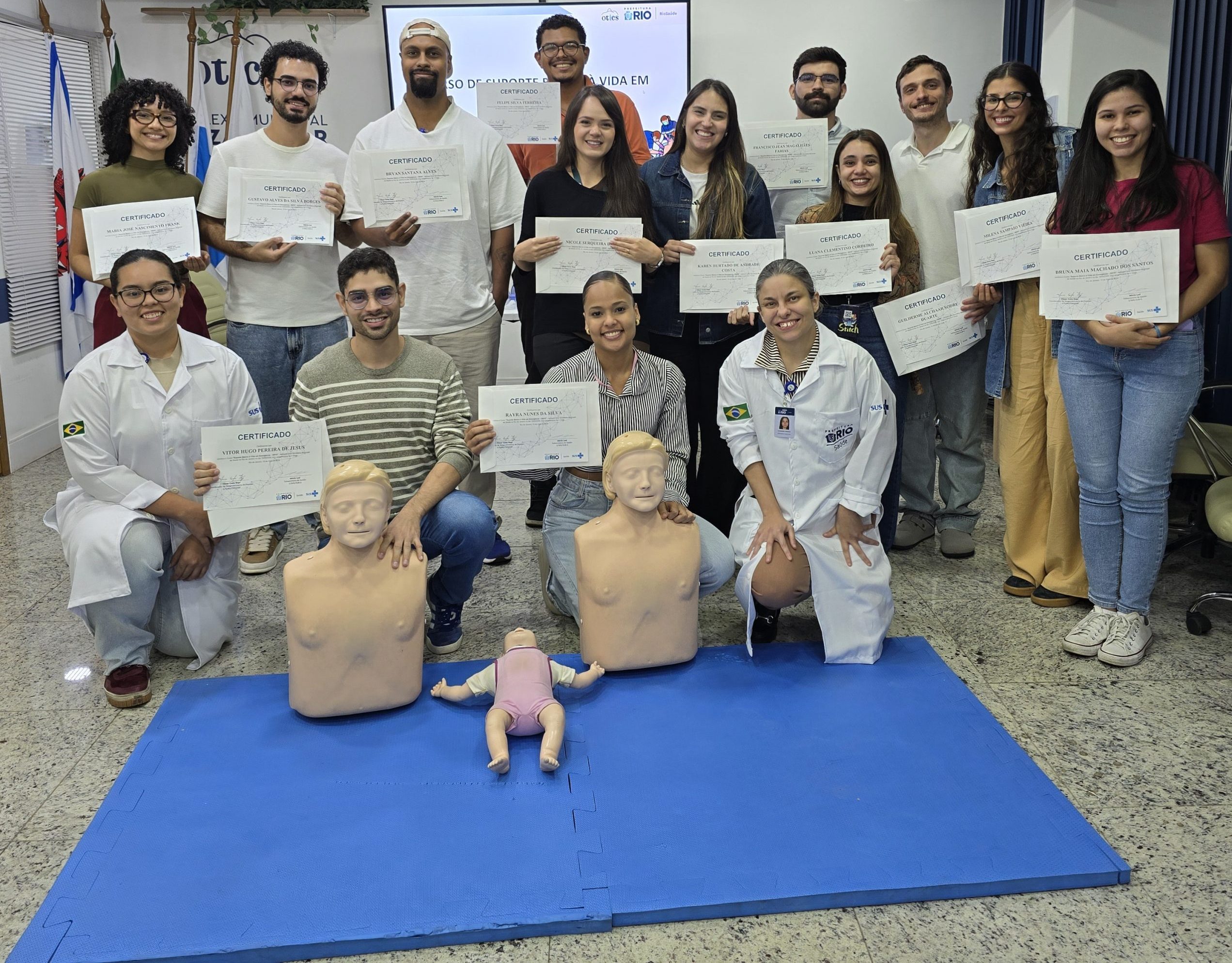 54ª Turma do Curso de Suporte Básico à Vida em Emergência (SBVE) na OTICS Souza Aguiar