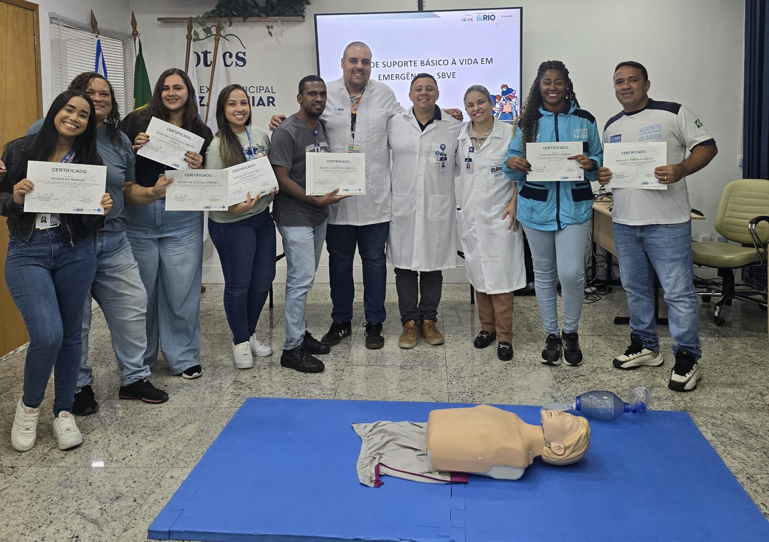 53ª Turma do Curso de Suporte Básico à Vida em Emergência (SBVE) na OTICS Souza Aguiar
