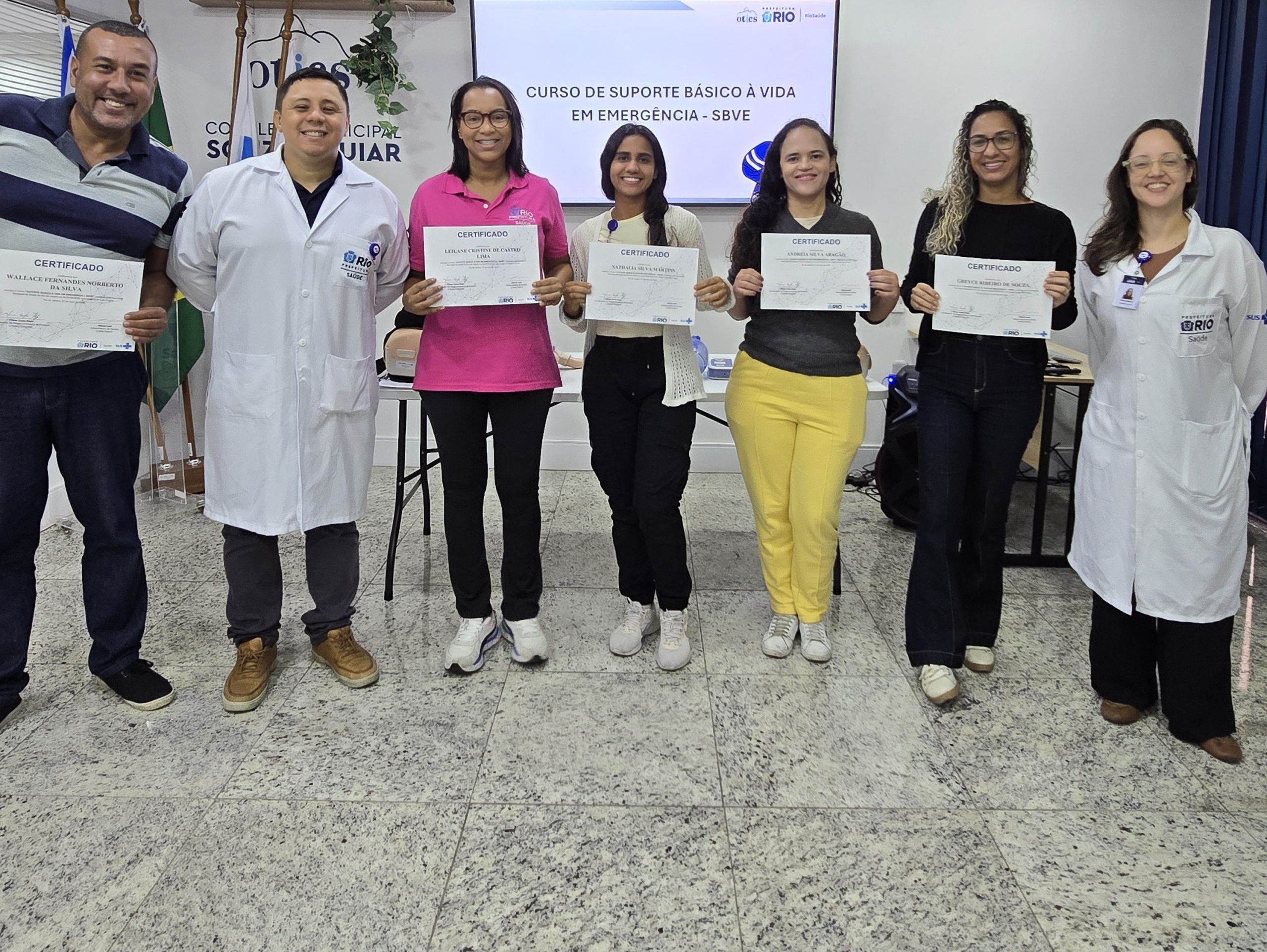 49ª Turma do Curso de Suporte Básico à Vida em Emergência (SBVE) na OTICS Souza Aguiar