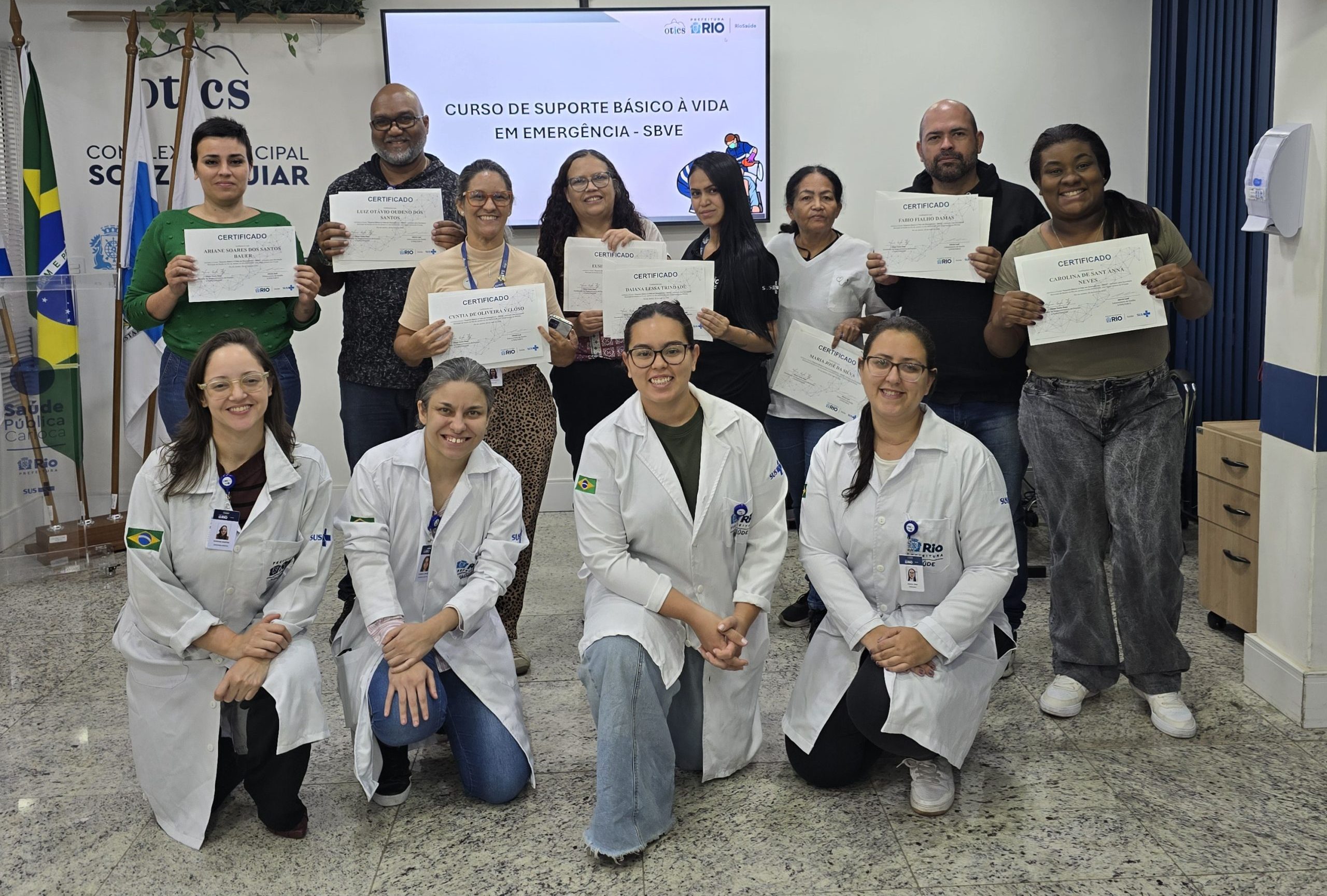 58ª Turma do Curso de Suporte Básico à Vida em Emergência (SBVE) na OTICS Souza Aguiar