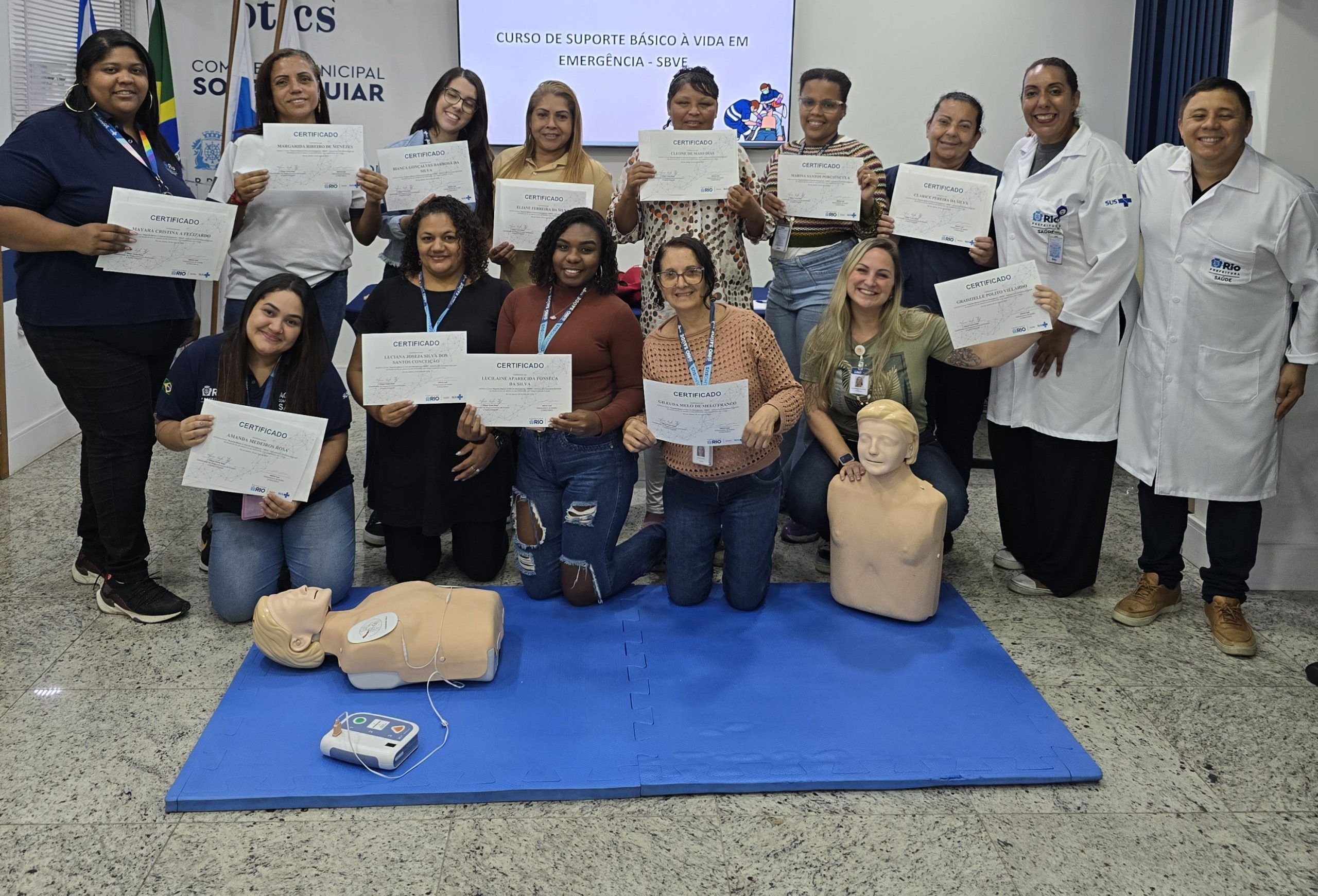 60ª Turma do Curso de Suporte Básico à Vida em Emergência (SBVE) na OTICS Souza Aguiar