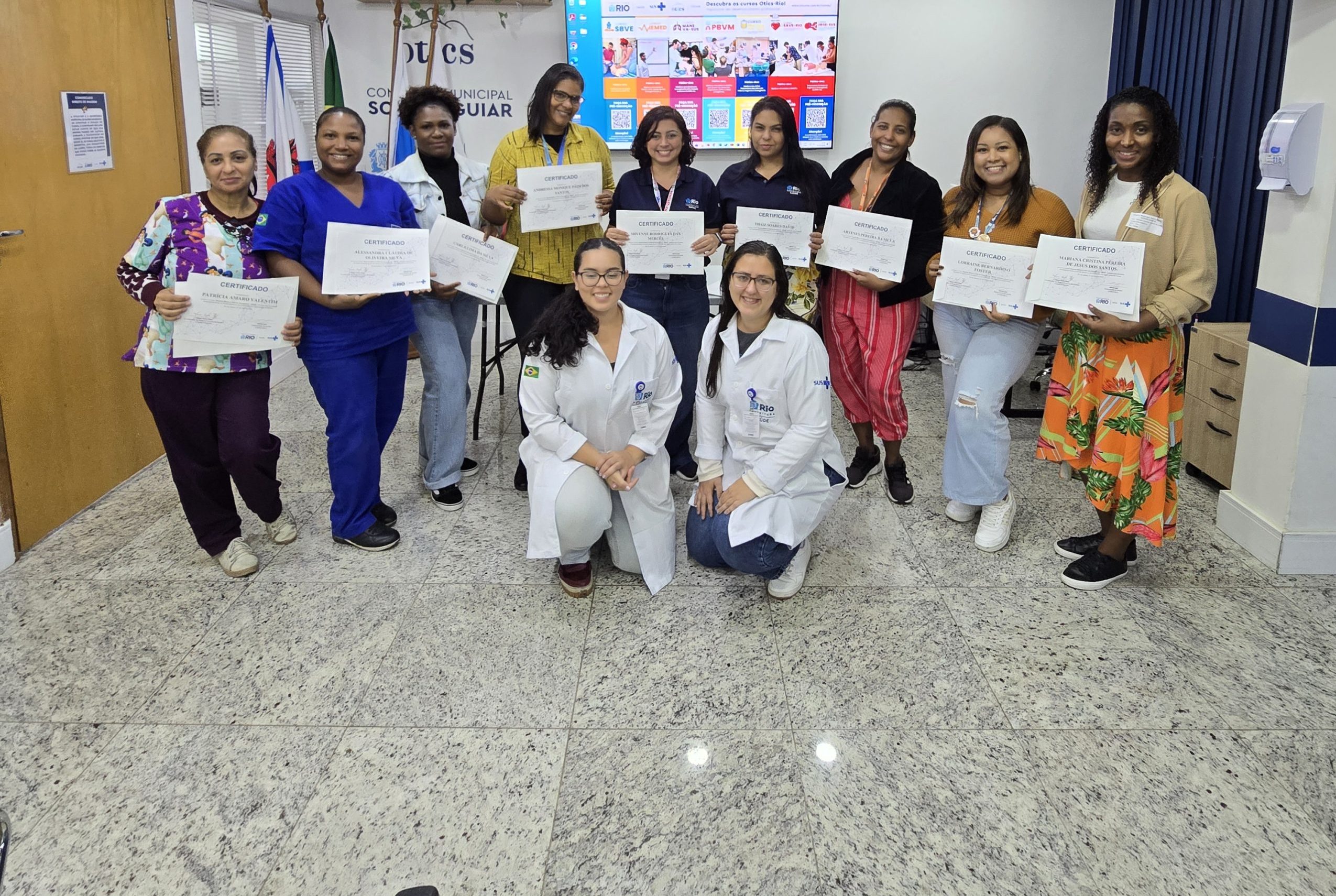 55ª Turma do Curso de Suporte Básico à Vida em Emergência (SBVE) na OTICS Souza Aguiar