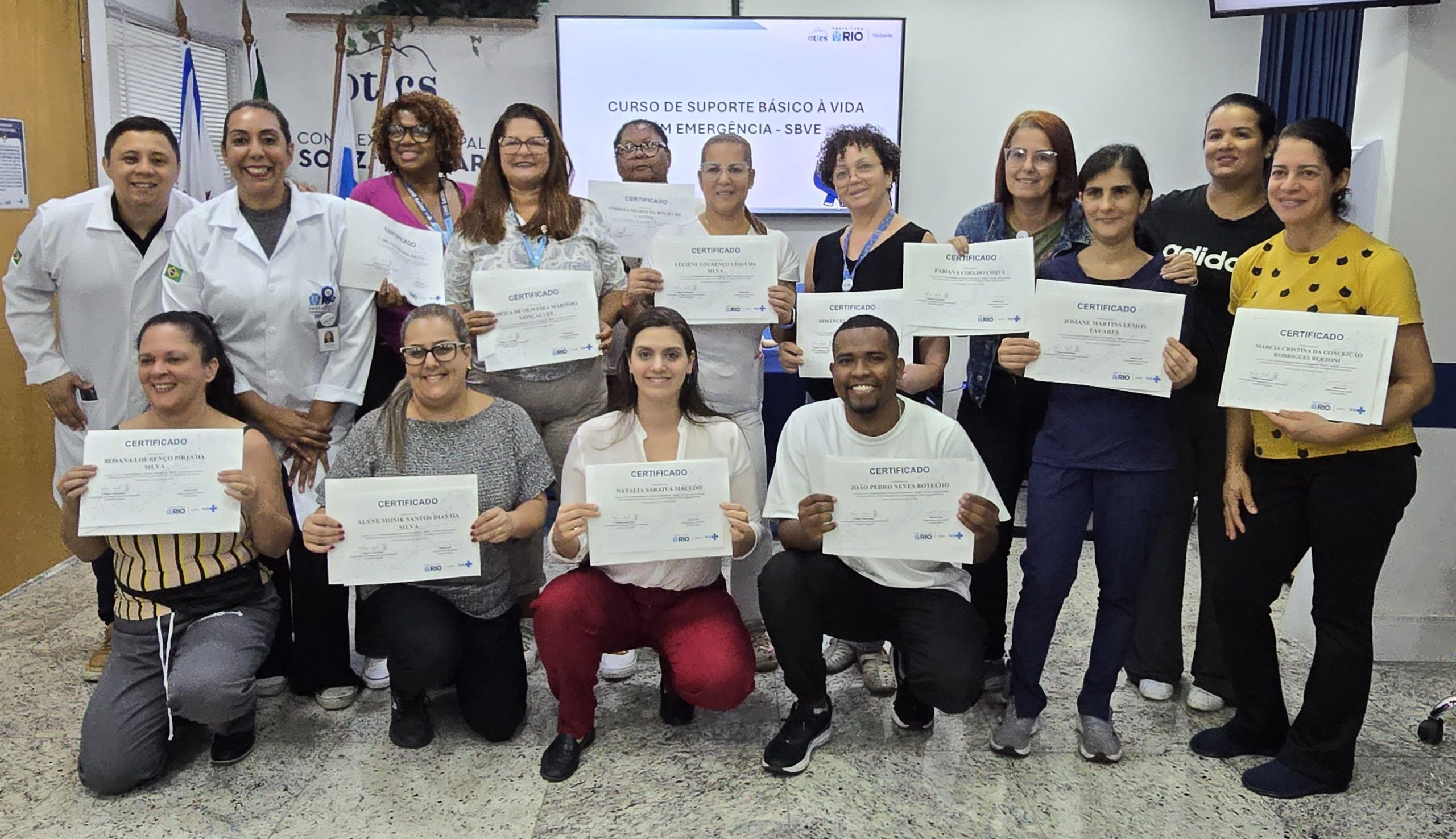 59ª Turma do Curso de Suporte Básico à Vida em Emergência (SBVE) na OTICS Souza Aguiar