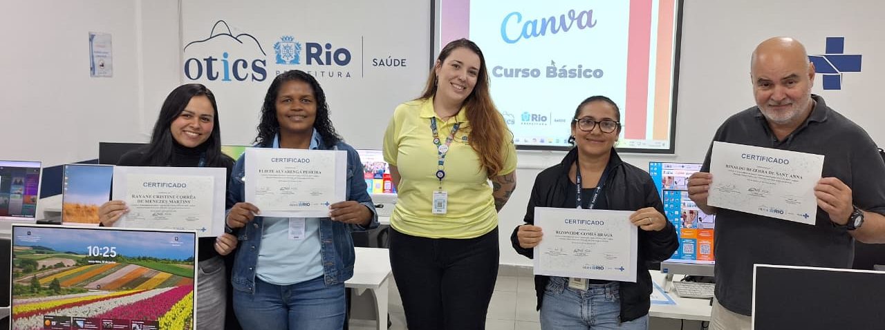 7ª turma de 2026 do Curso Básico de Canva da Secretaria Municipal de Saúde/OTICS-Rio no IMPP