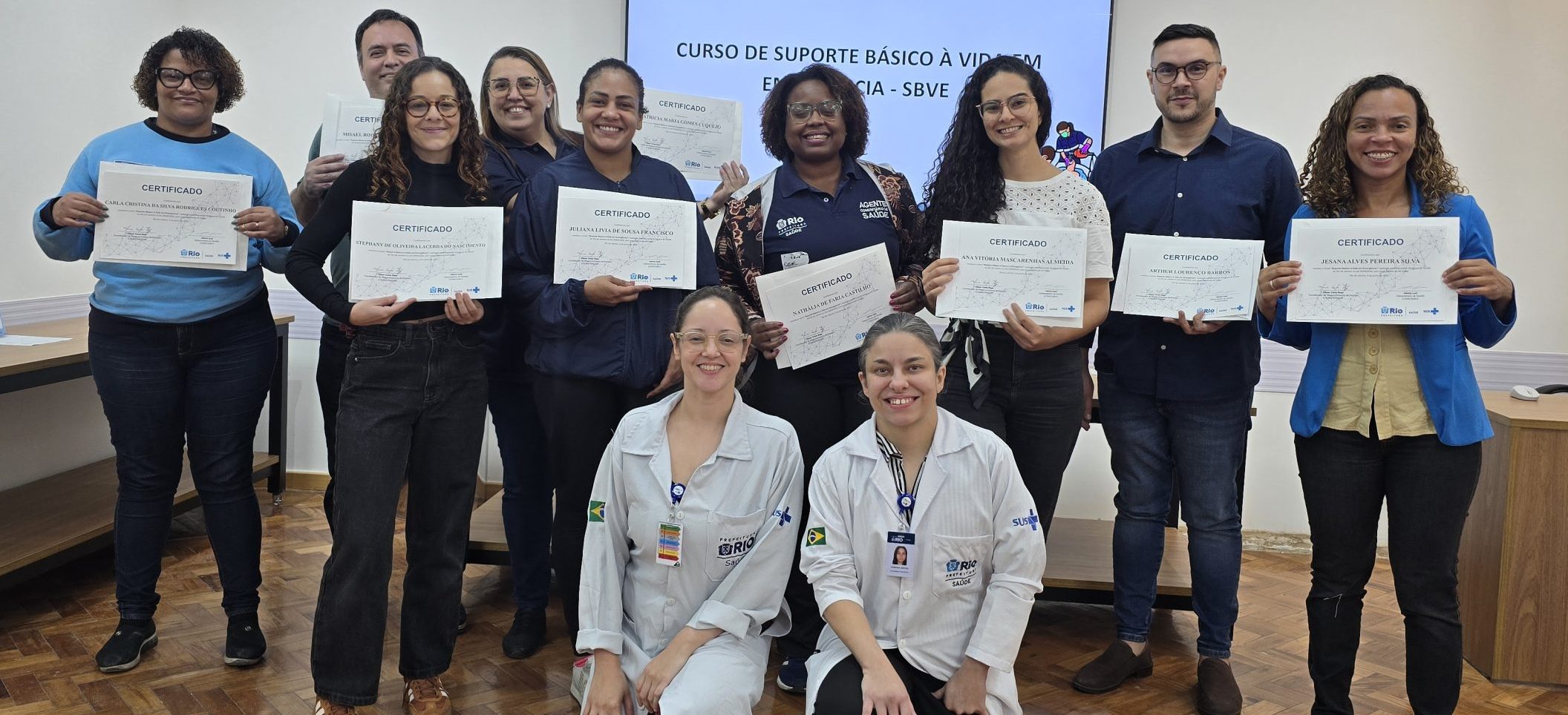 61ª Turma do Curso de Suporte Básico à Vida em Emergência (SBVE) na OTICS Andaraí