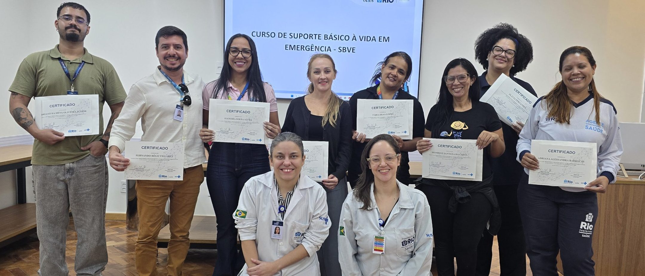 62ª Turma do Curso de Suporte Básico à Vida em Emergência (SBVE) na OTICS Andaraí