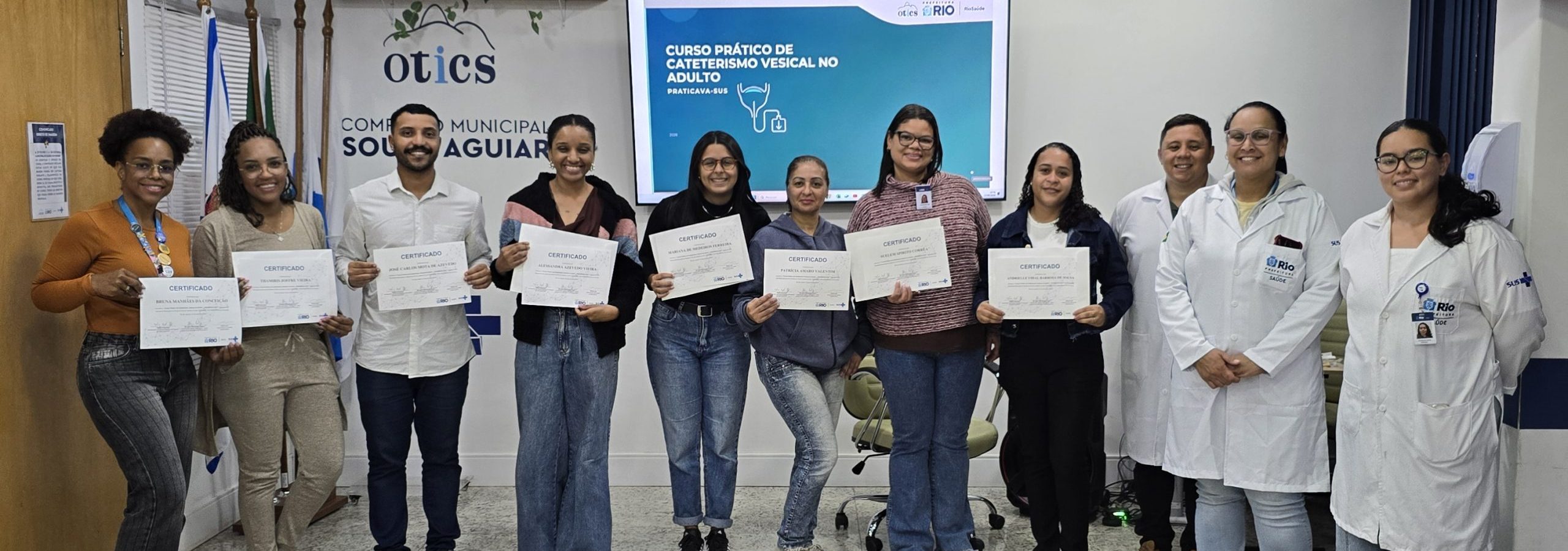 9ª Turma do Curso Prático de Cateterismo Vesical no Adulto (PRATICAVA-SUS) no Hospital Souza Aguiar