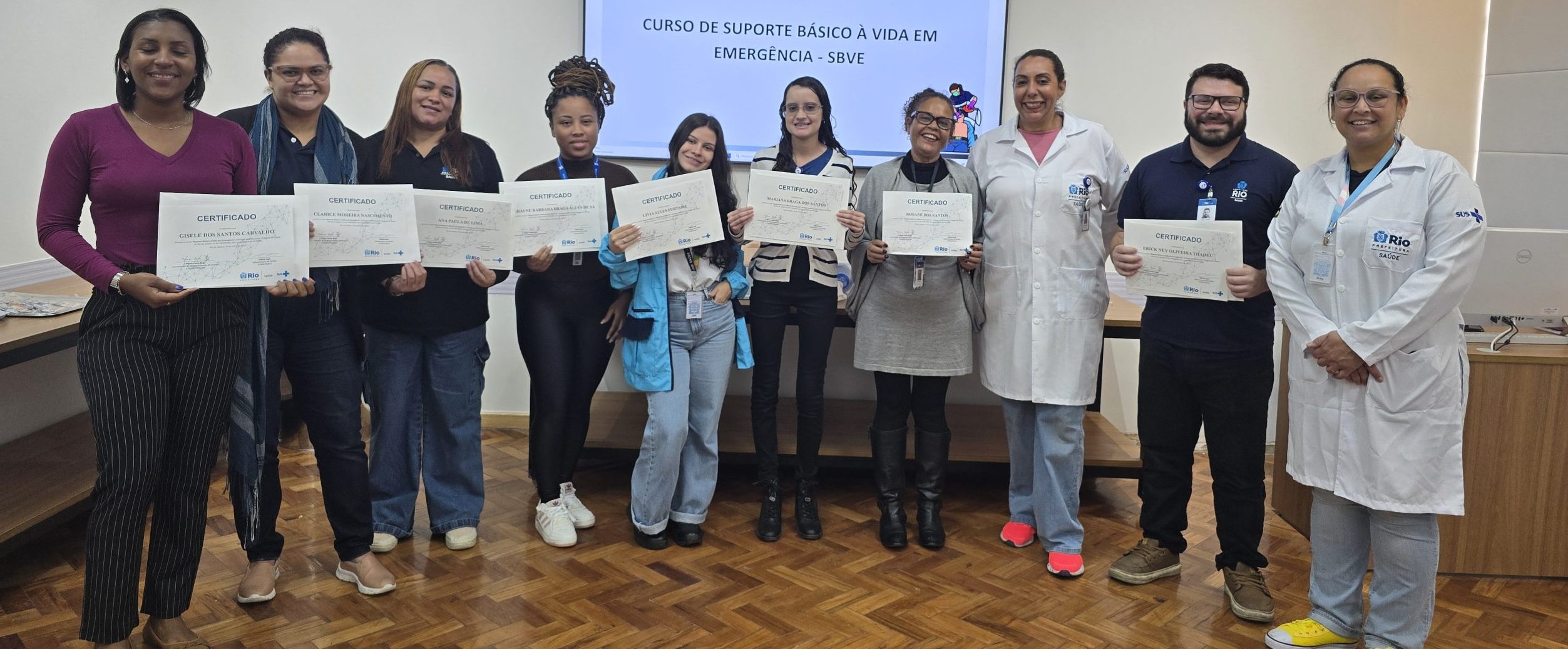 65ª Turma do Curso de Suporte Básico à Vida em Emergência (SBVE) na OTICS Andaraí