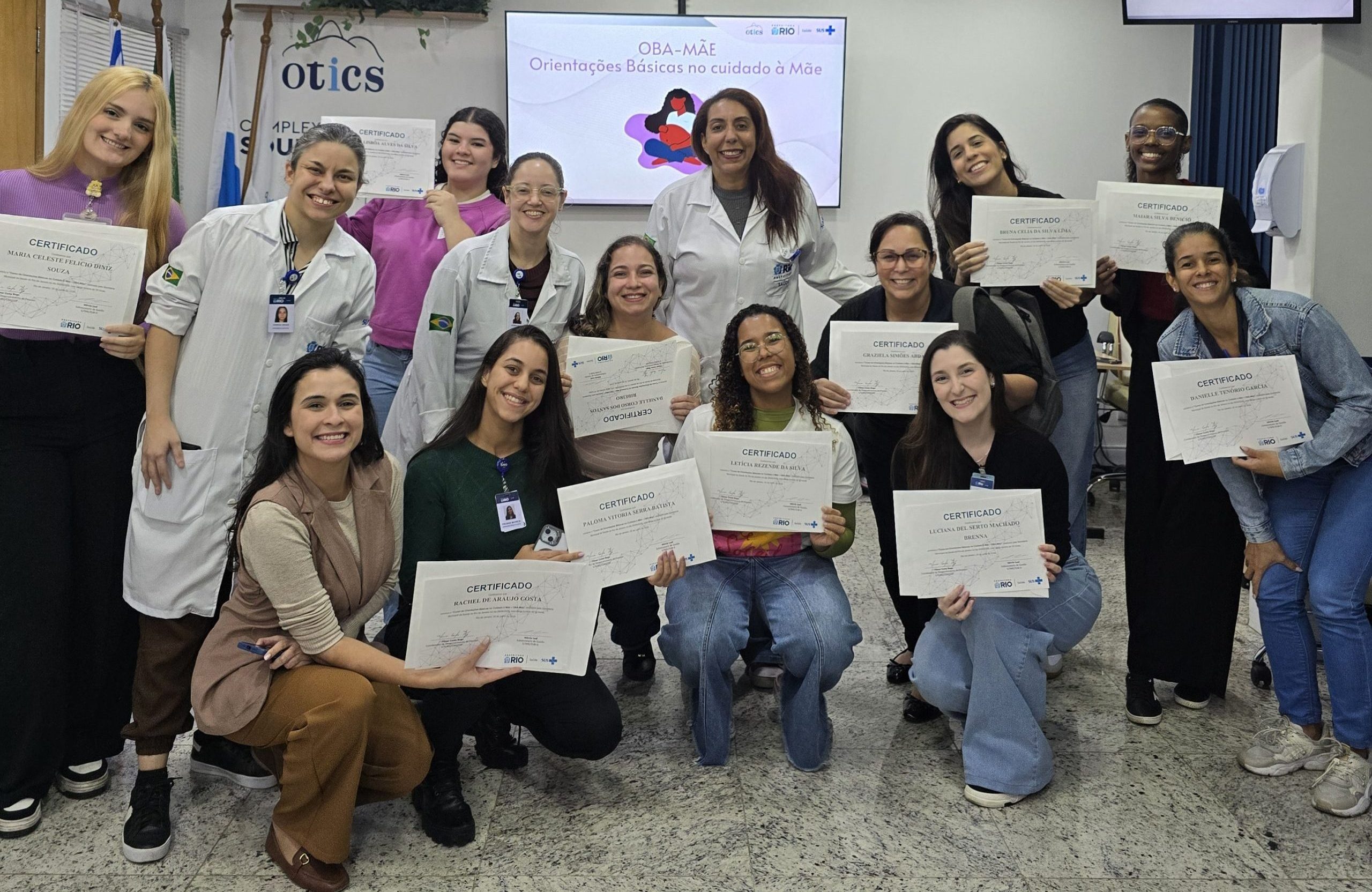 14ª Turma do Curso de Orientações Básicas no Cuidado à Mãe (OBA-Mãe) no Hospital Municipal Souza Aguiar