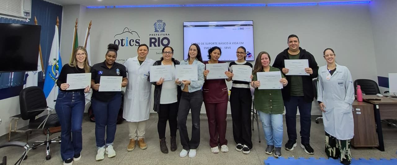 69ª Turma do Curso de Suporte Básico à Vida em Emergência (SBVE) na OTICS Lourenço Jorge